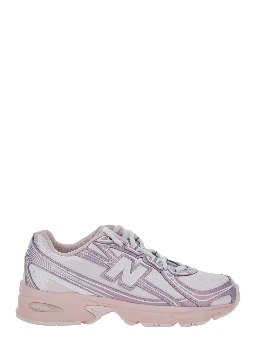 New Balance Kids Pink Sneakers 740 With Contrast Details Synthetic For Girls