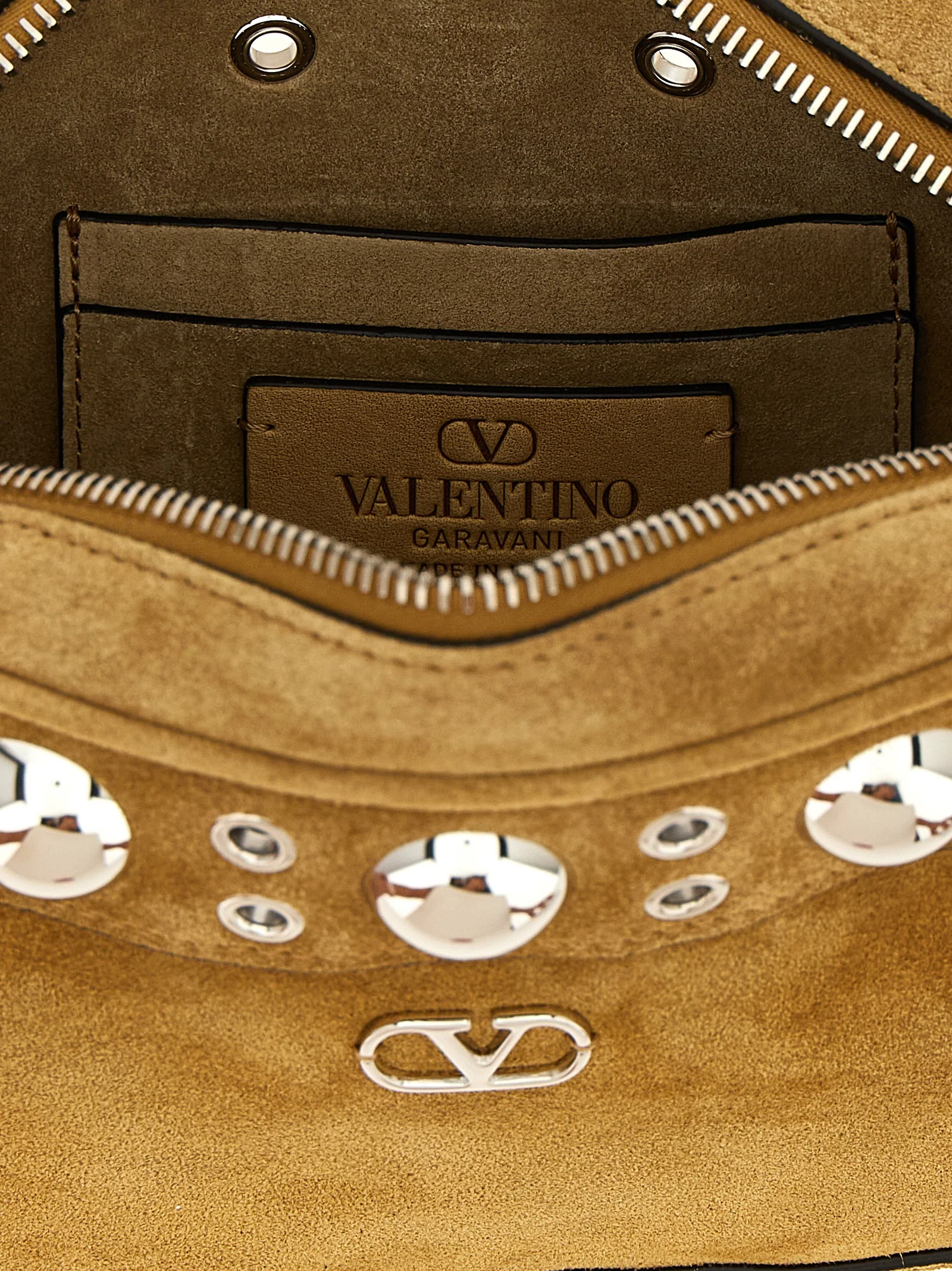 Valentino Garavani Nellcôte Shoulder Bag Beige Cow Leather (bos Taurus) Crossbody