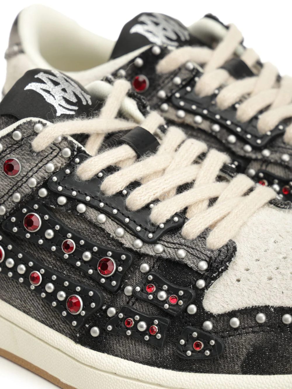 Amiri Stud Skel sneaker Black Cotton+polyester