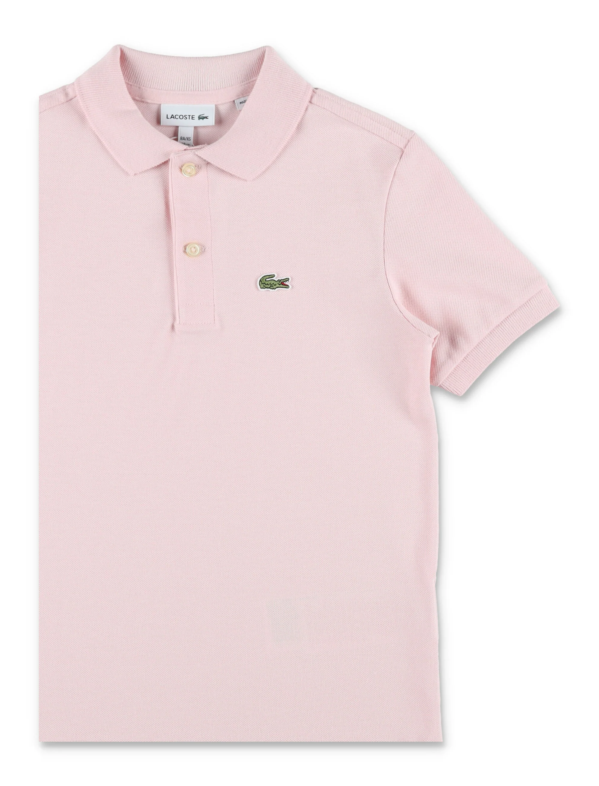 Lacoste Kids Cotton Petit Piqué Polo Rose T-shirt