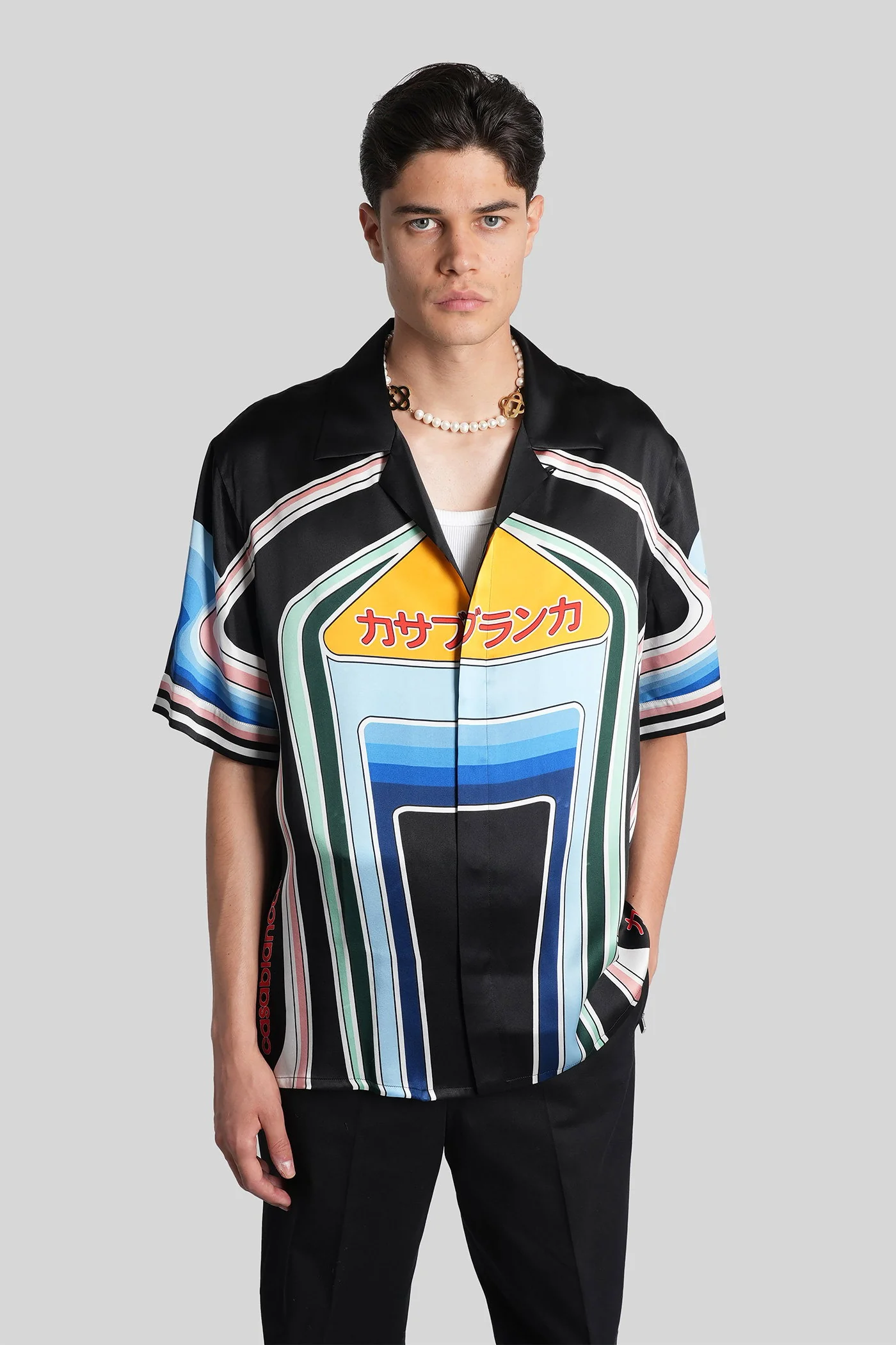 Casablanca Shirt in multicolor silk Abbigliamento