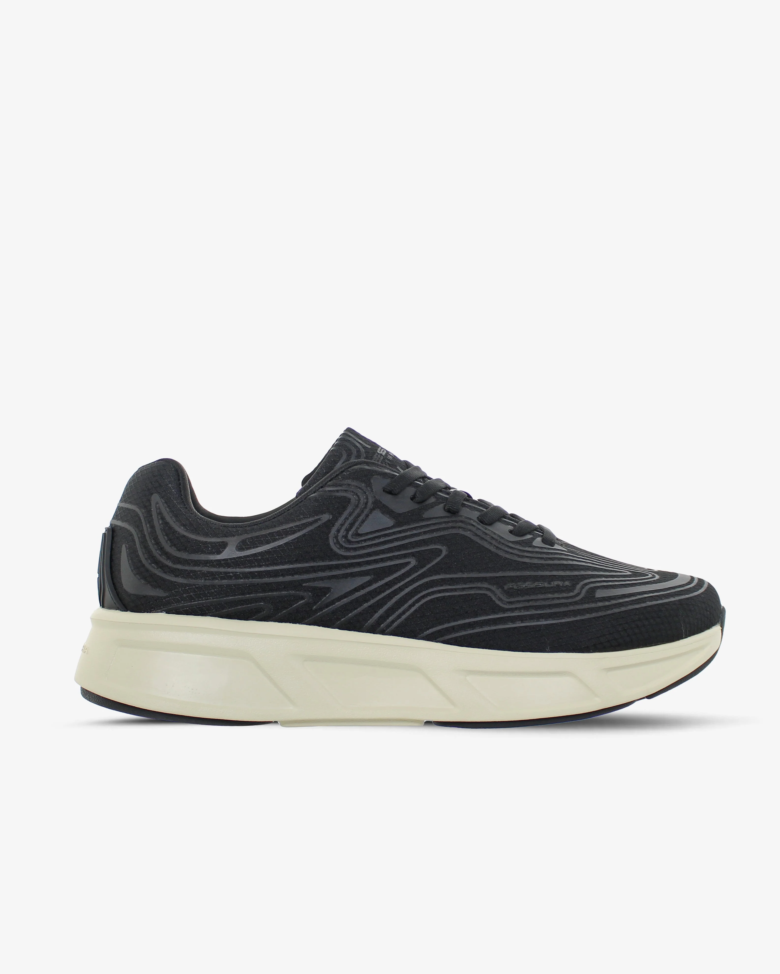 Fessura Italia Walk #01 - R 01 Black Running Sneakers