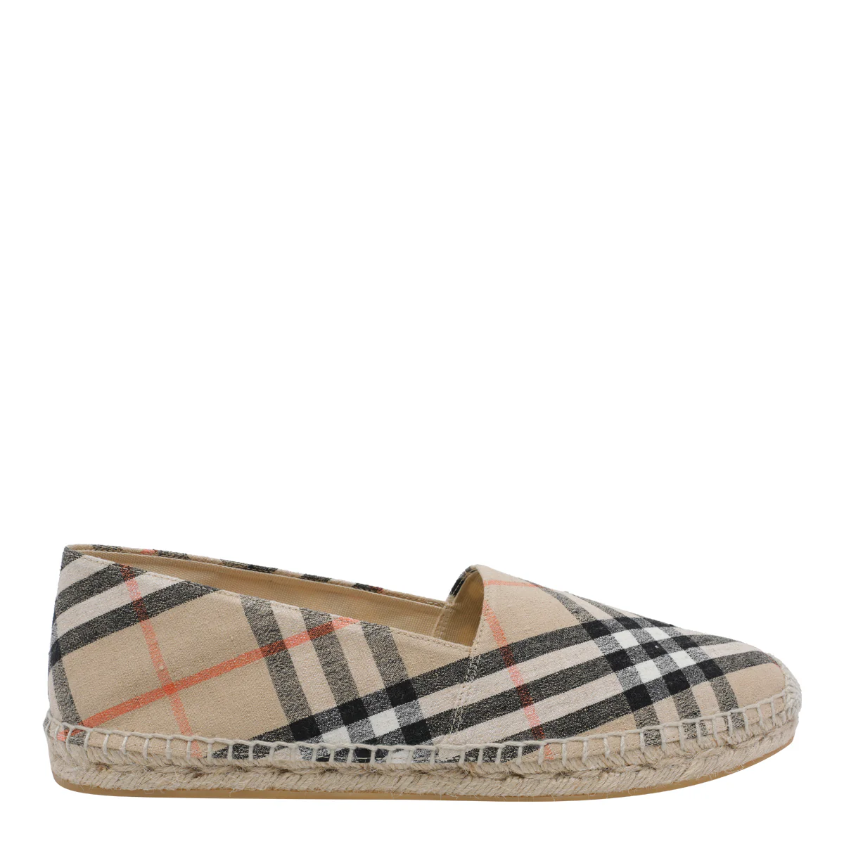 Burberry Flat shoes Beige Fabric/rubber Sole