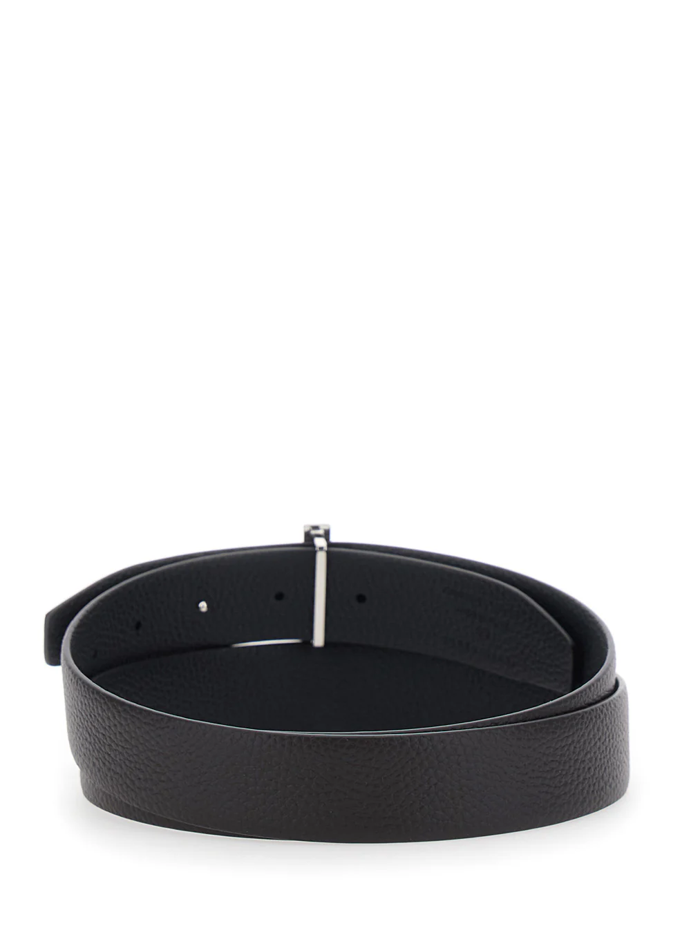 Tom Ford 3cm Soft Grainy Leather Brown Calf Belt