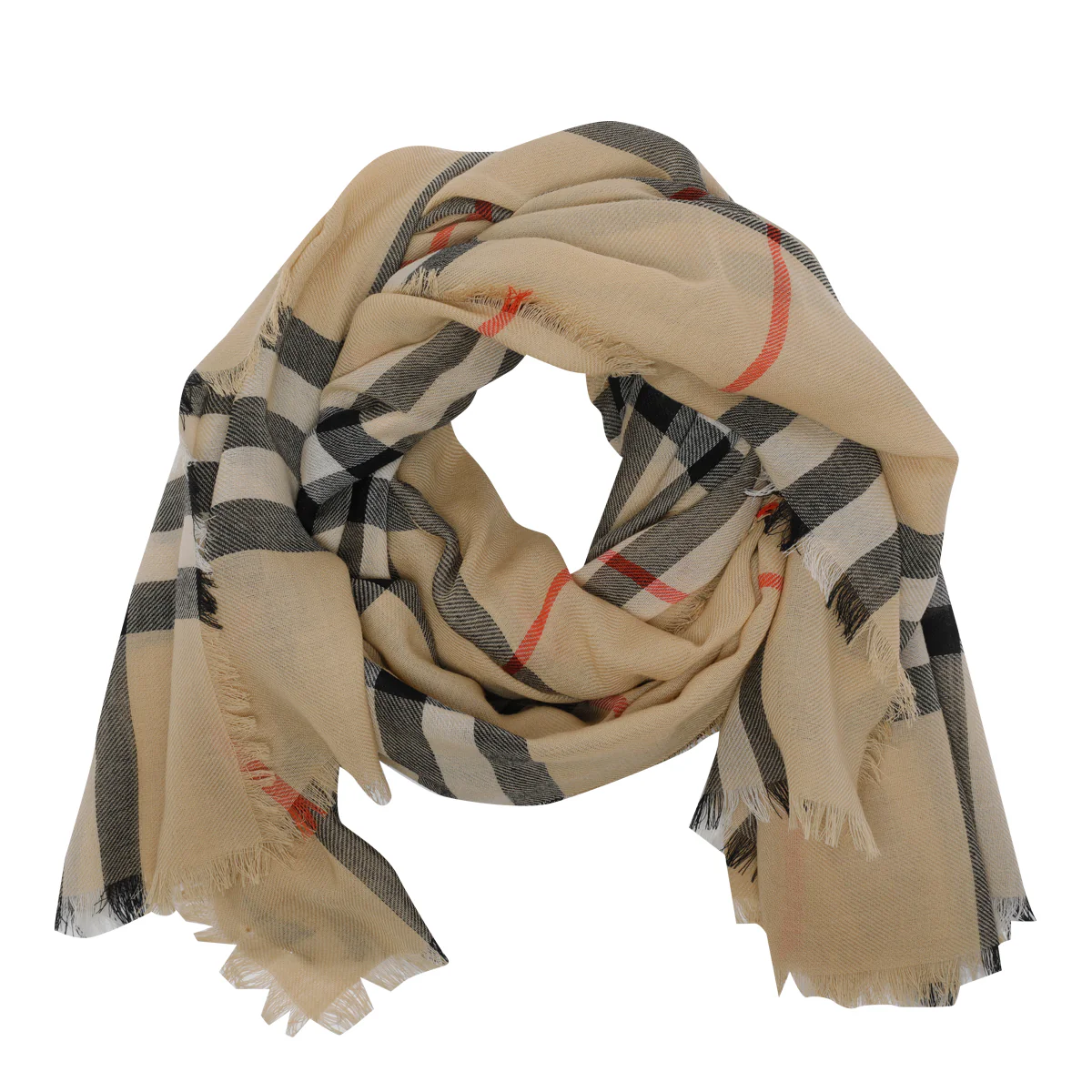 Burberry Scarfs Beige Wool