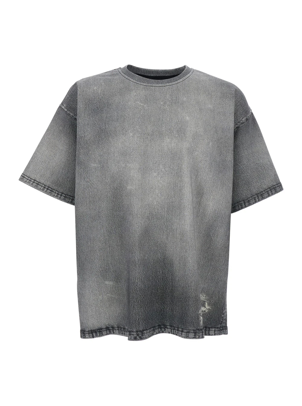 Diesel Gray T-Shirt D-BOX JOGG with Front Logo and Graphic Details in Cotton for Men Grey Tshirts Polo Shirts