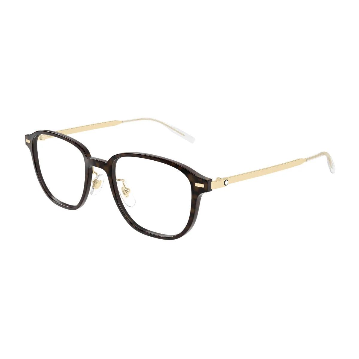 Montblanc Mb0466oa Linea Snowcap Havana Metallo/iniettato Optical Frames