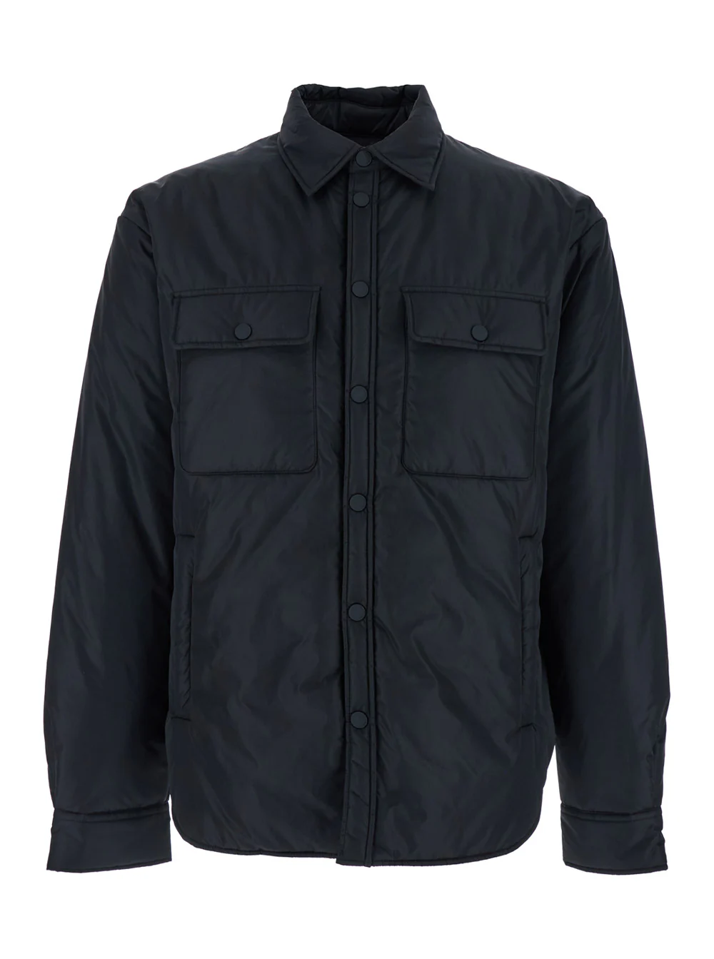 Dsquared2 Black Jacket with Classic Collar and Logo Print on the Rear in Tech Fabric Man Polyamide Outerwear Dsquared2 Black Jacket with Classic Collar and Logo Print on the Rear in Tech Fabric Man Polyamide Outerwear
