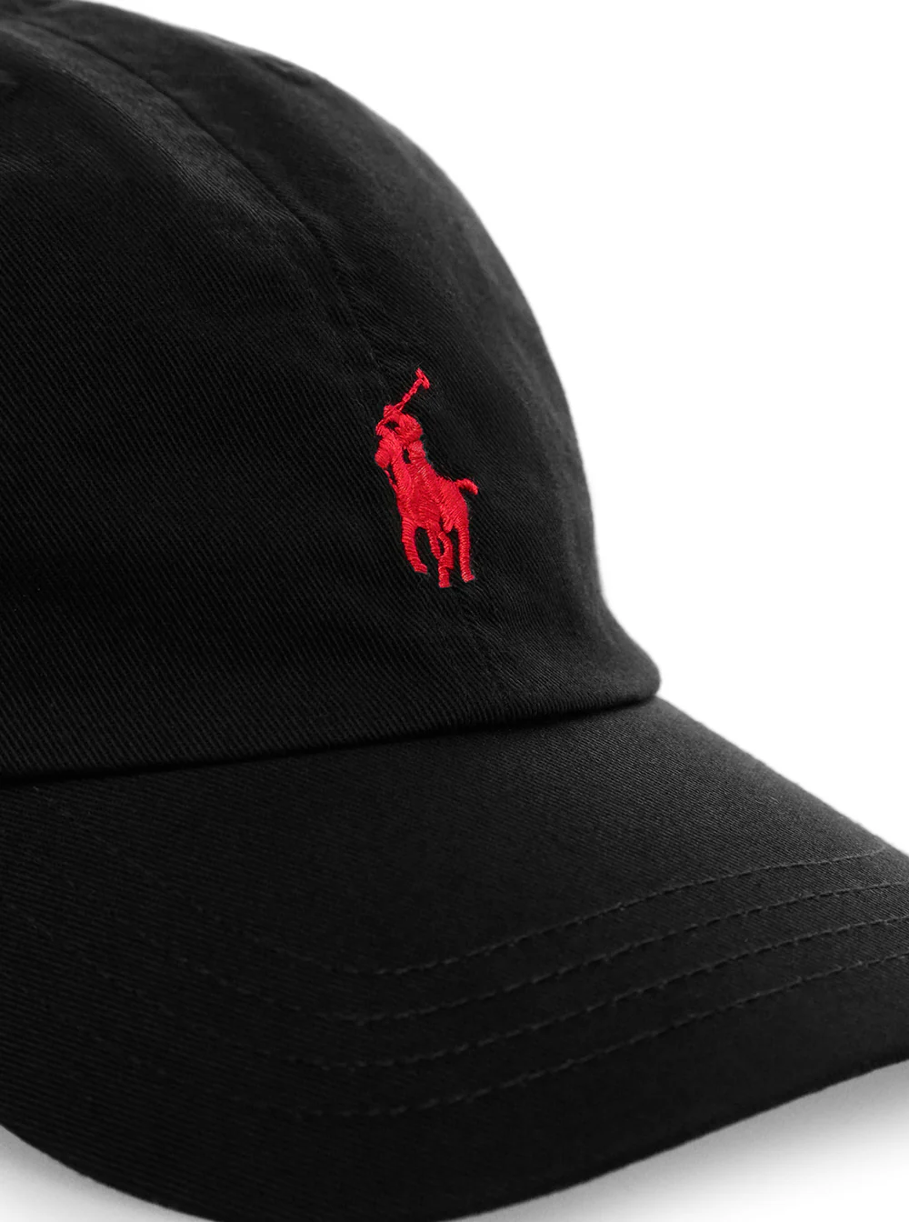 Polo Ralph Lauren Kids Baseball Cap Logo Black With Front Embroidery Cotton Boy Hats And Gloves