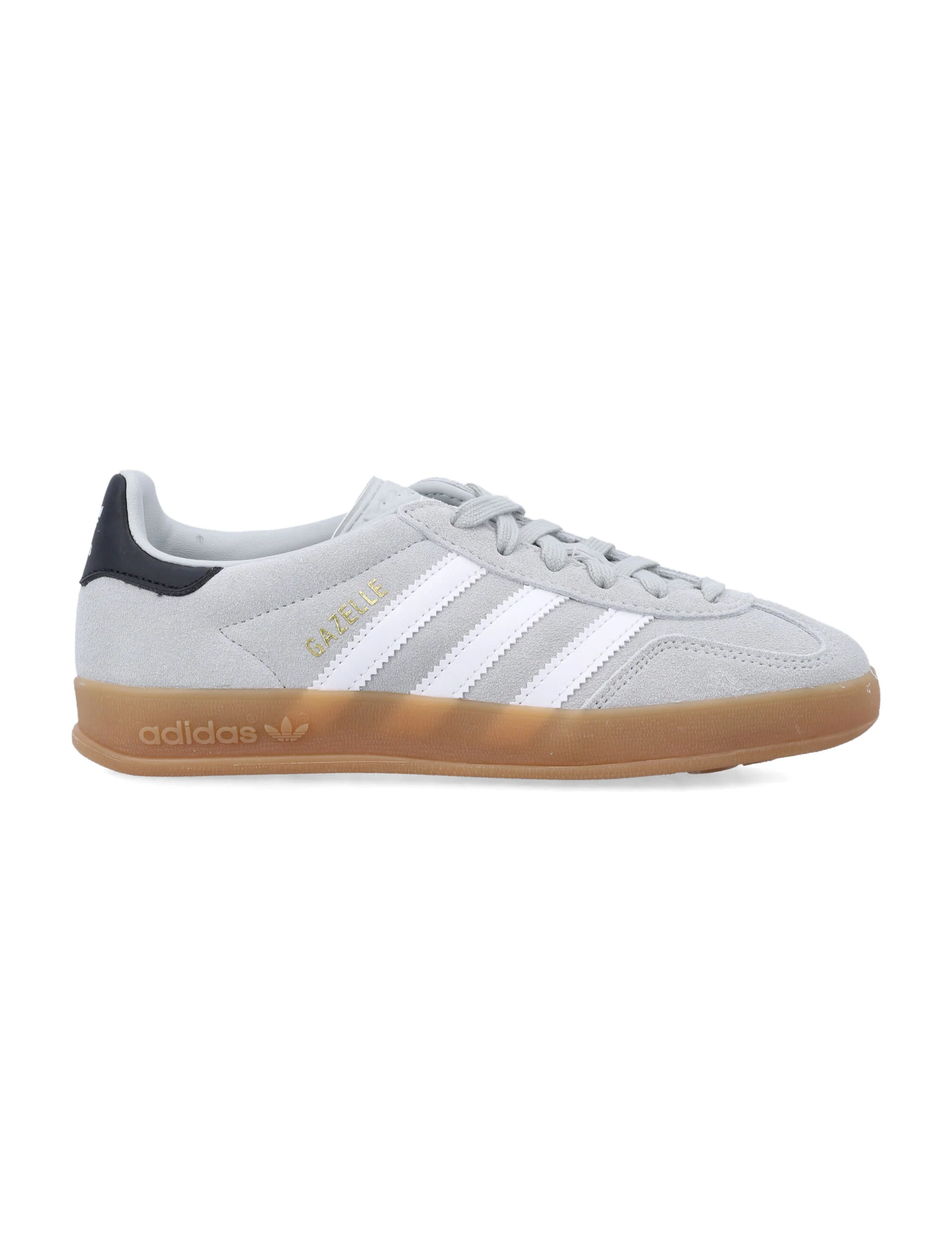 Adidas Originals Adidas Gazelle Indoor Grey Kids Sneakers Grey/white Leather Sole