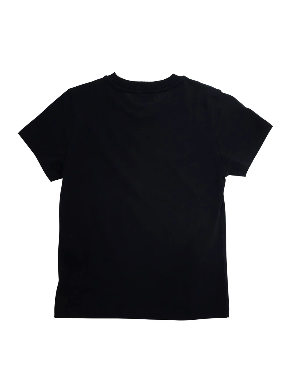 Moschino Kids Black T-Shirt With Teddy Bear Print On The Front Cotton Boy Tshirts And Polo Shirts