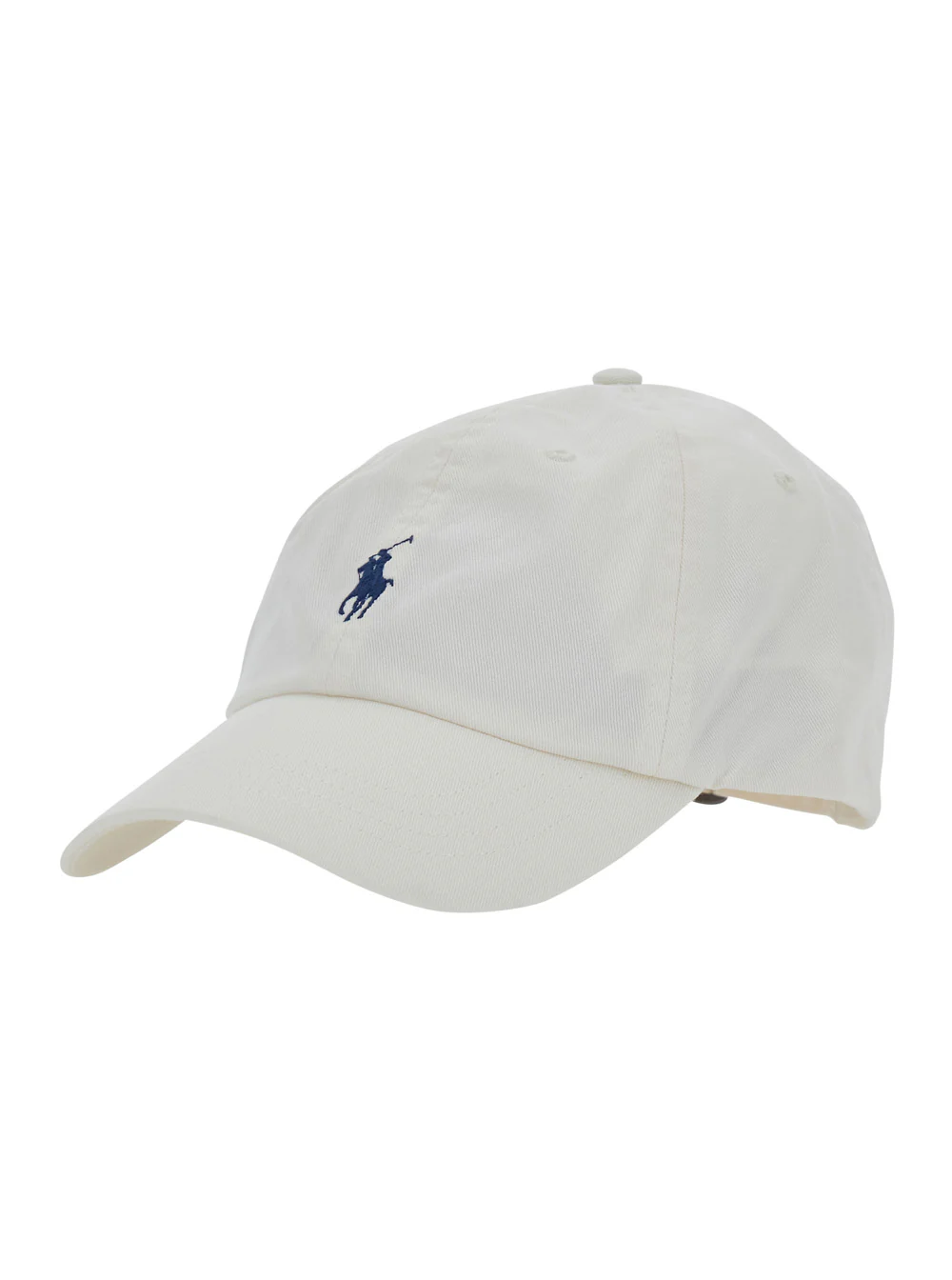 Polo Ralph Lauren White Hat With Embroidered Logo Cotton Men And Gloves