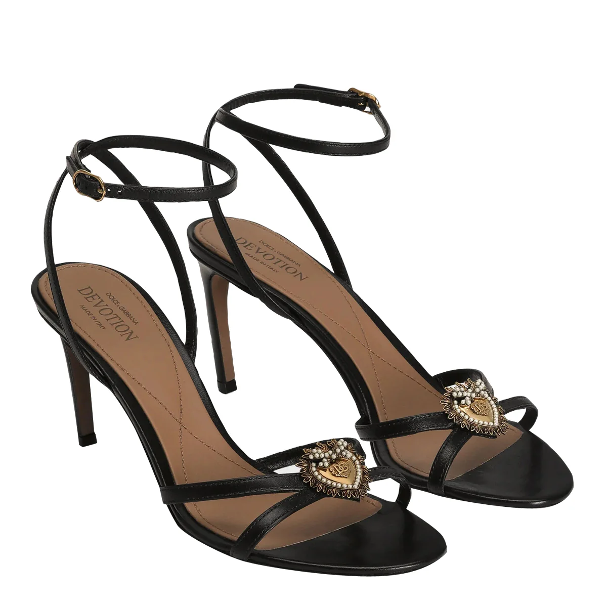 Dolce & Gabbana Sandals Black Leather Sole