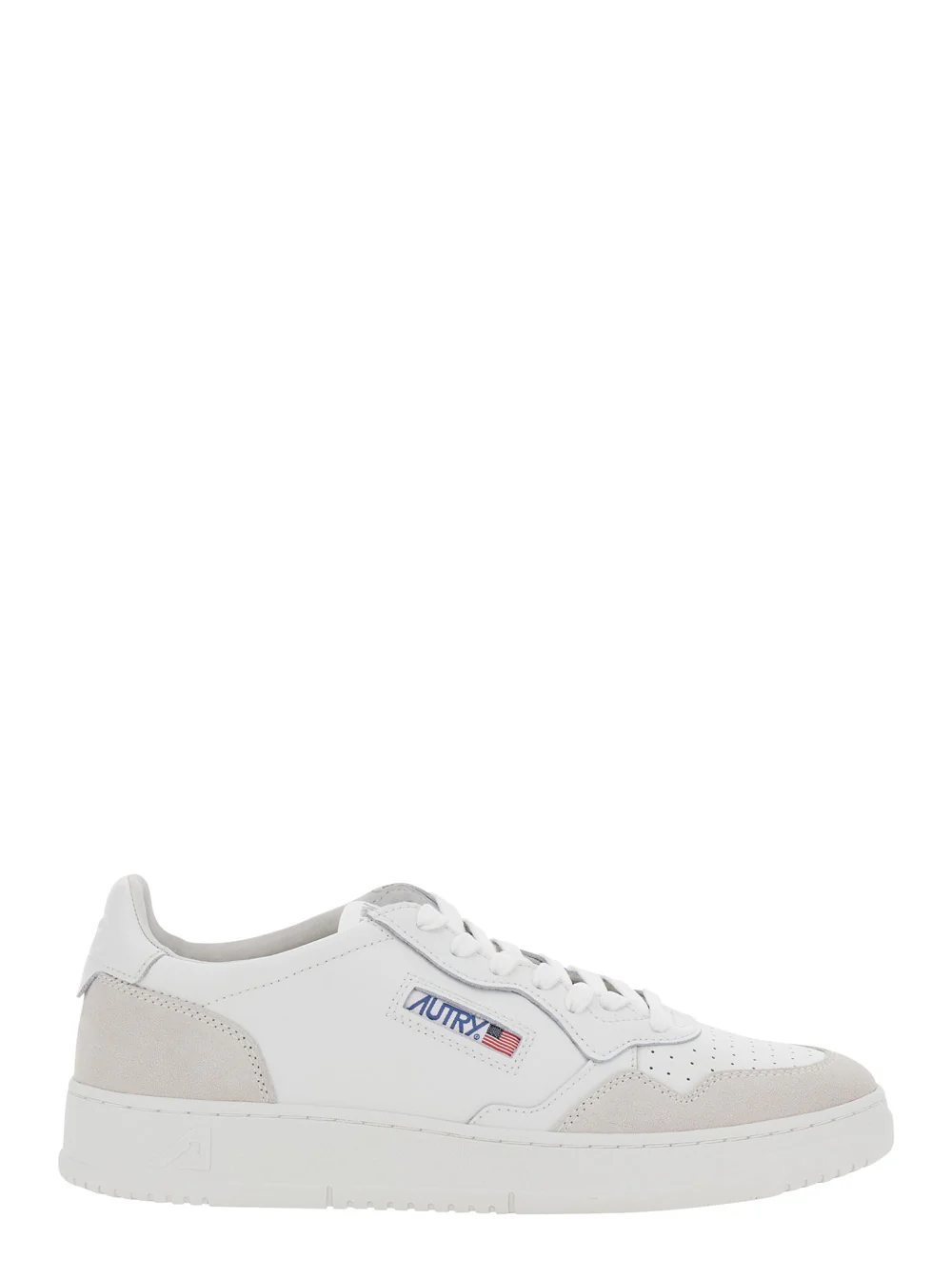 Autry Medalist White Sneaker Low Top With Logo Patch On Tongue And Side In Leather Women