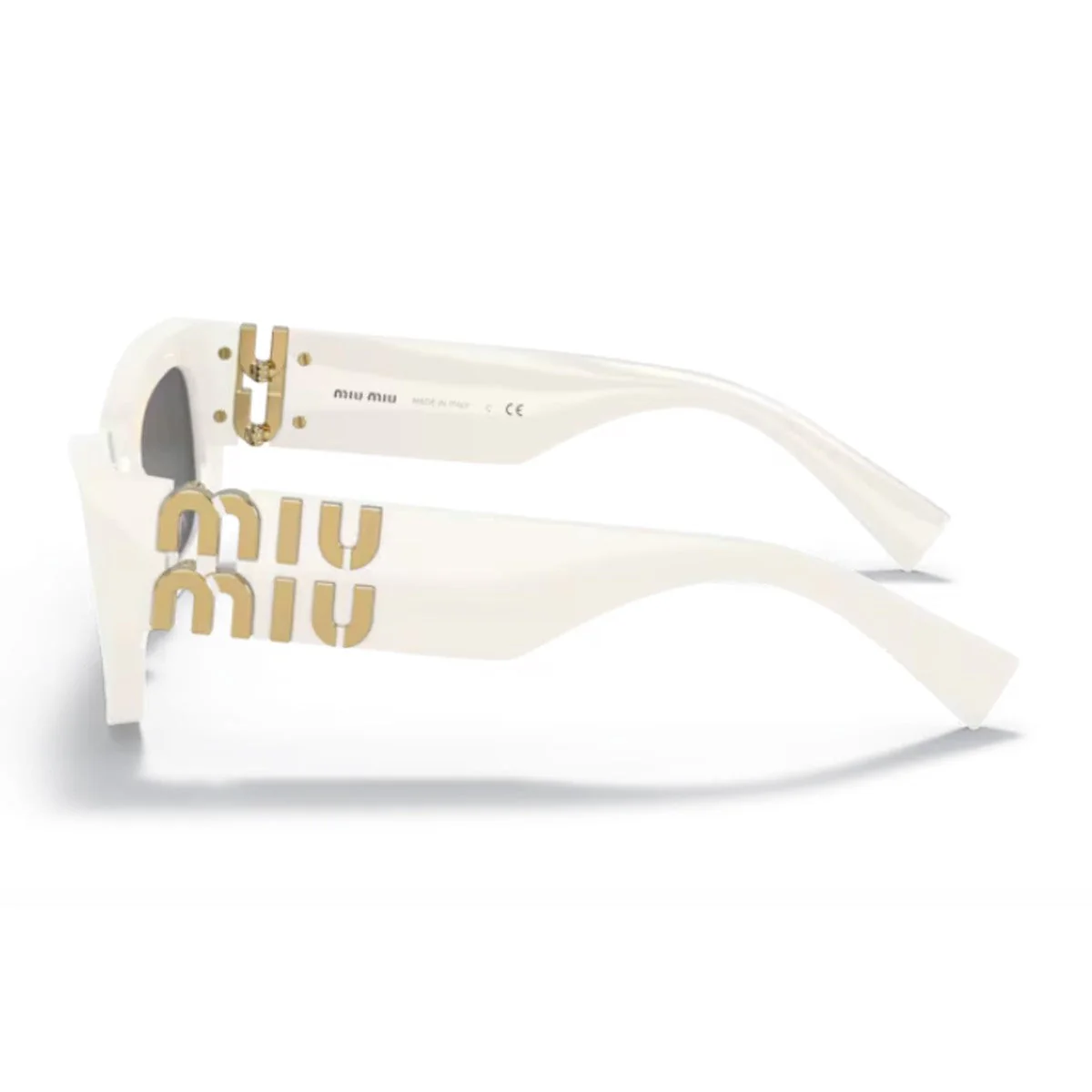 Miu Miu Miu 0mu 09ws Glimpse White Acetato Sunglasses
