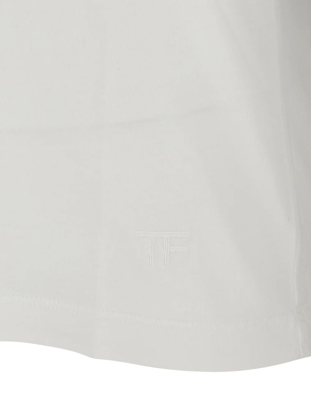 Tom Ford T-Shirt cotton silk ss White with Round Neck in and Men Tshirts Polo Shirts