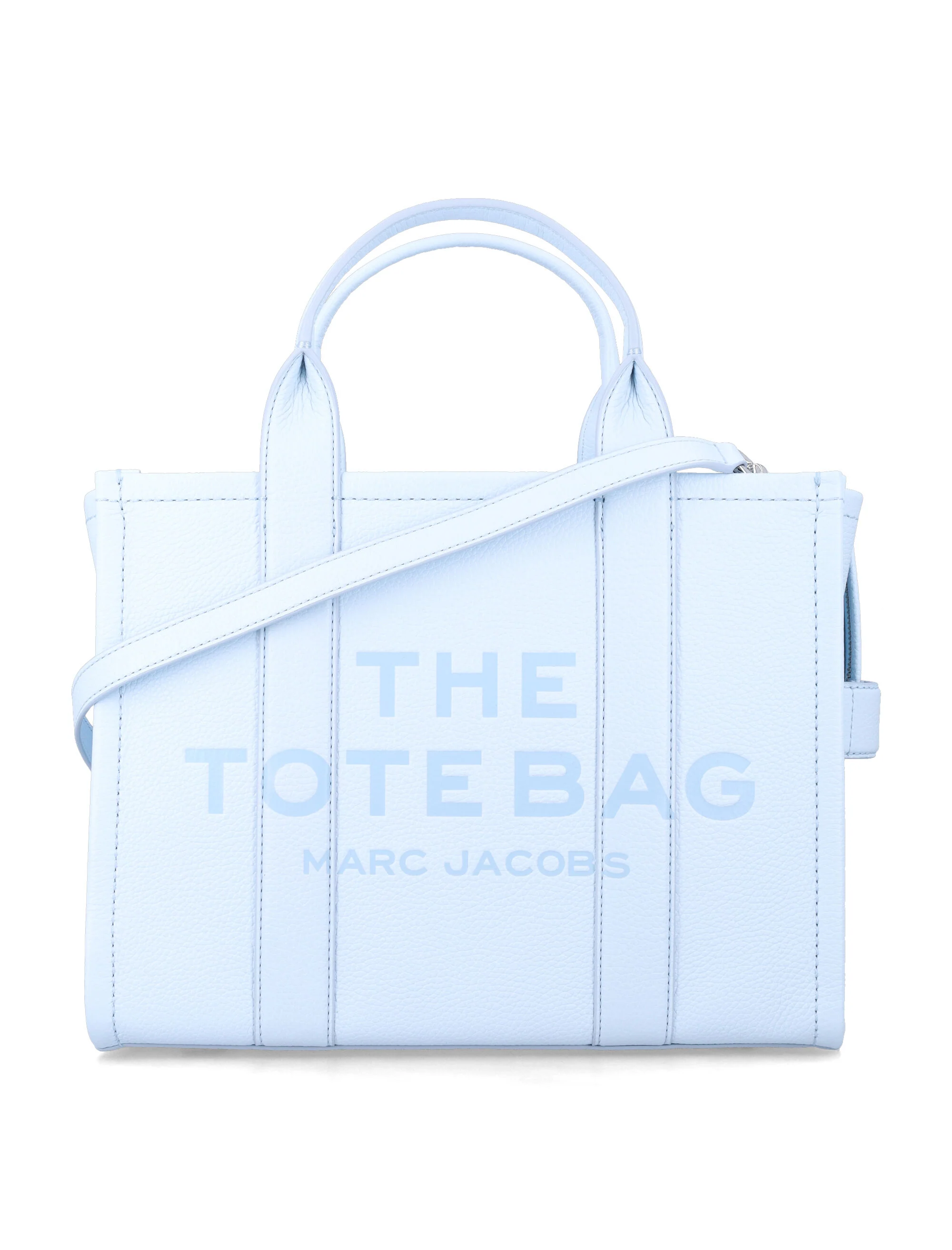 Marc Jacobs The Medium Tote Bag in Leather Cloud Blue Cow