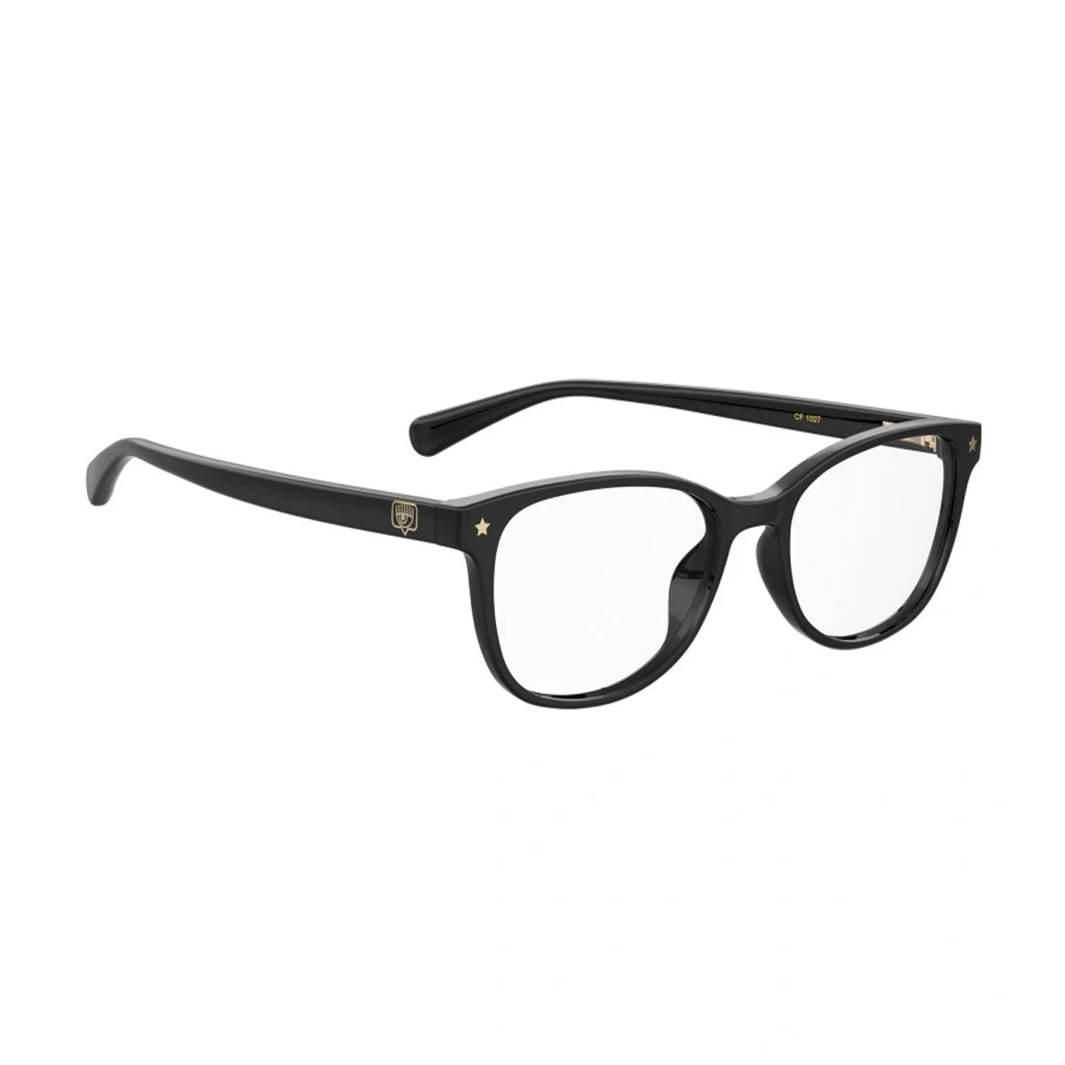 Chiara Ferragni Cf 1027 Black Acetato Eyeglass Frames