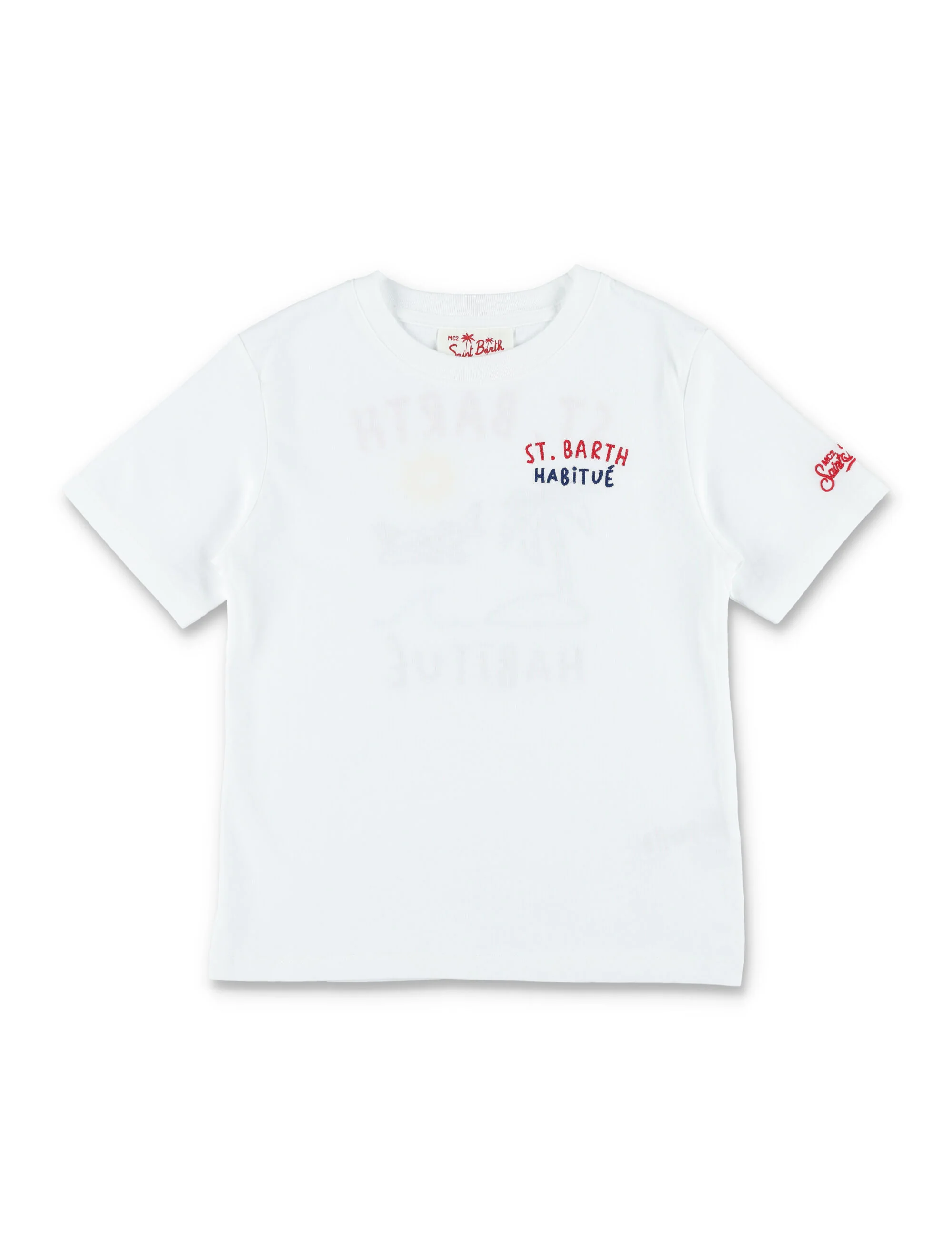 Mc2 Saint Barth Portland Junior T-Shirt White Cotton