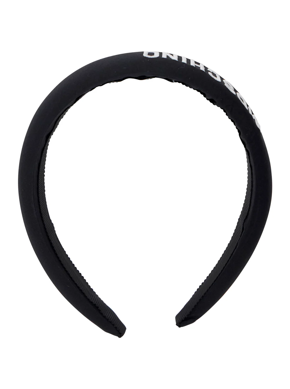 Moschino Kids HAX01NLLA1260100 - Black Hair Accessory with Logo in Cotton Child