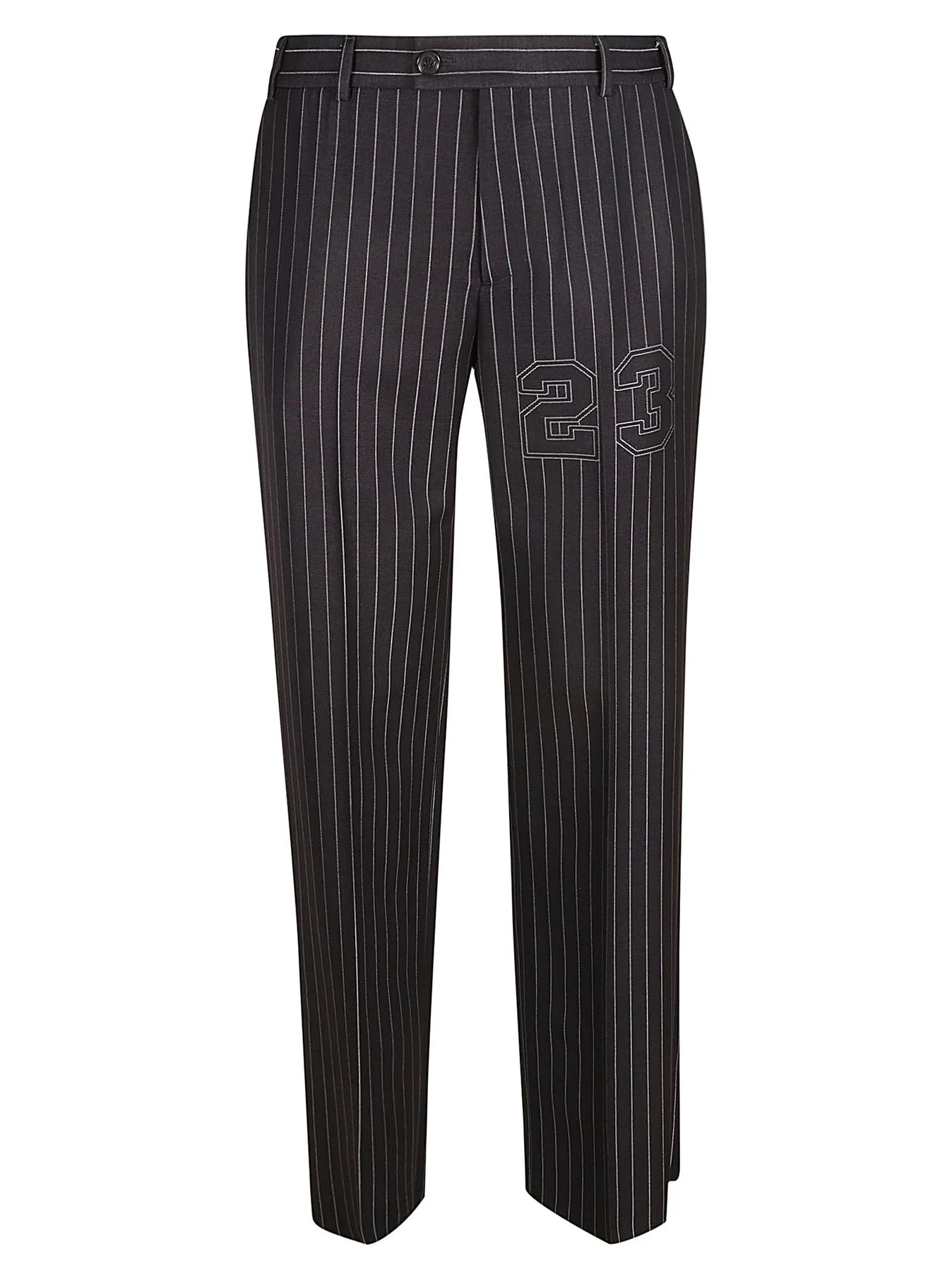 Off-White OMCO033S24FAB0024747 Nero Wool Polyester made In Italy Pantalone