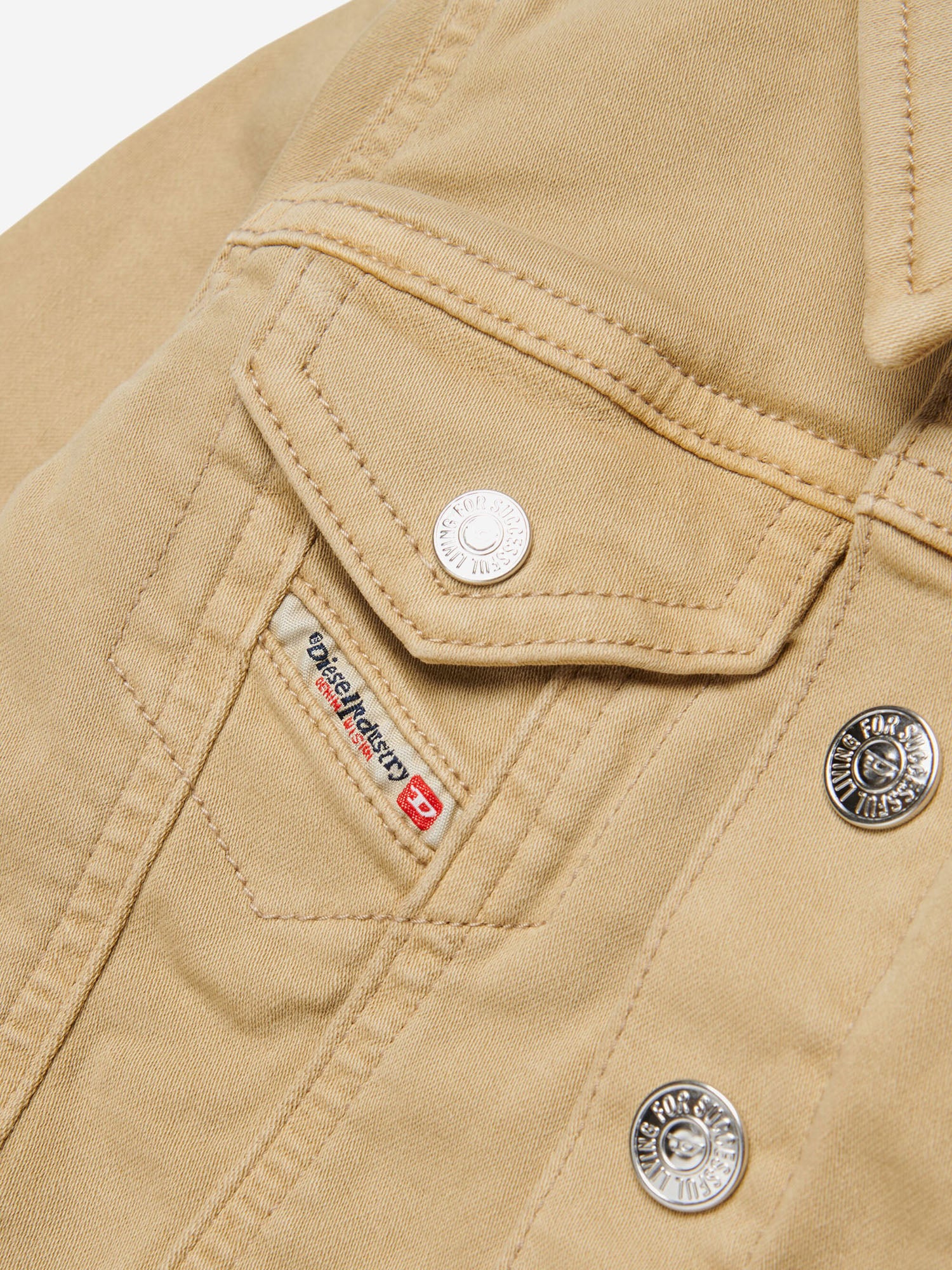 Diesel Coats Beige Cotone Elastan