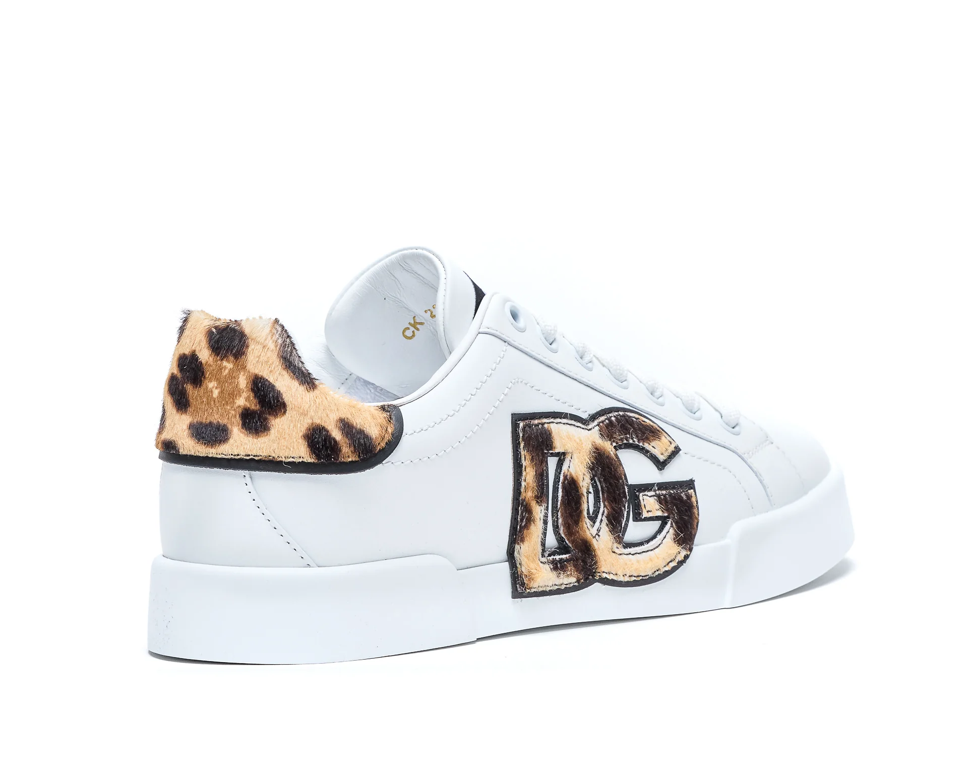Dolce & Gabbana Sneakers White Leather And Pony Hair