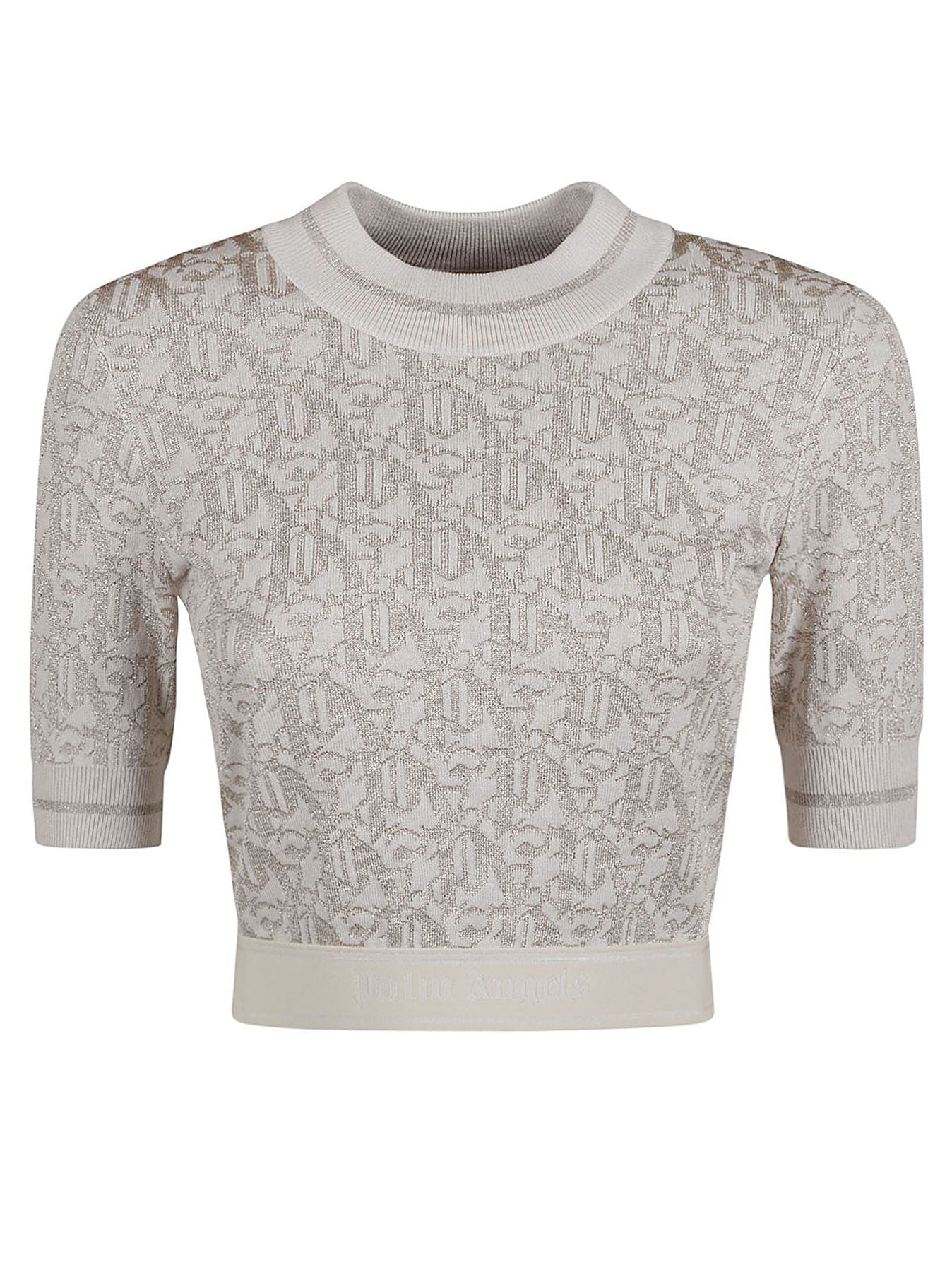 Palm Angels PWHT010R24KNI0010361 Beige Maglieria
