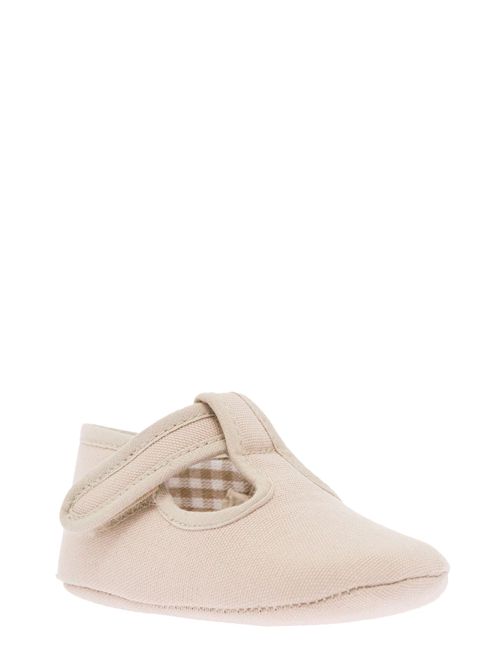 Batilas Kids Baby Boys Beige Cotton Crib Shoes Sneaker