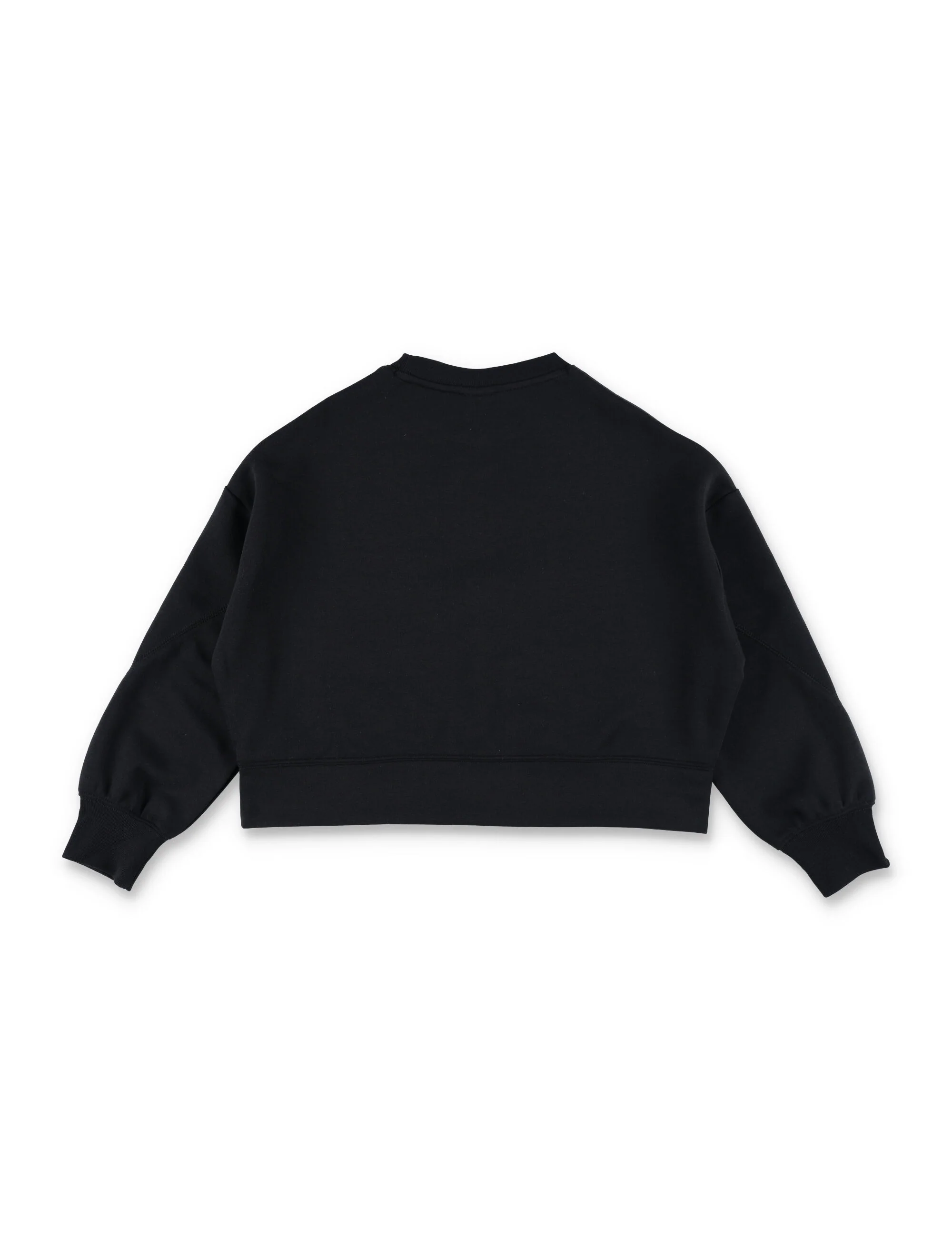 Nike Jordan Cropped Fleece Sweatshirt For Kids Black Polyester