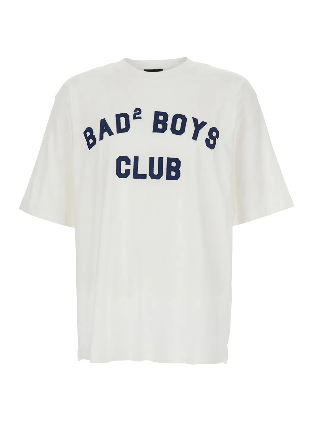 Dsquared2 White T-shirt with Logo Print on the Front for Men Cotton Tshirts And Polo Shirts