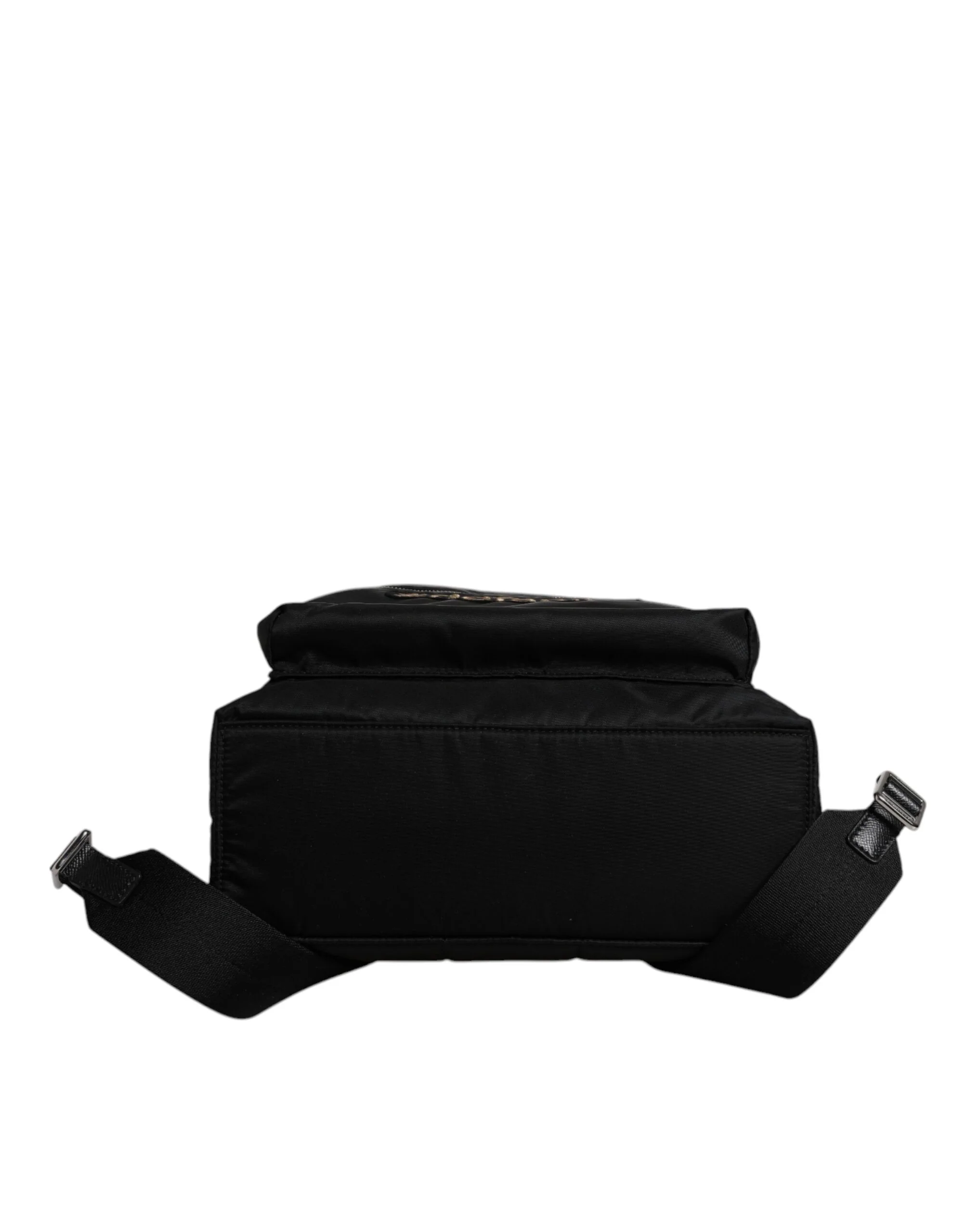 Dolce & Gabbana Black Nylon #dgfamily Embellished Backpack Vulcano Bag Pa Vit Ny Pc
