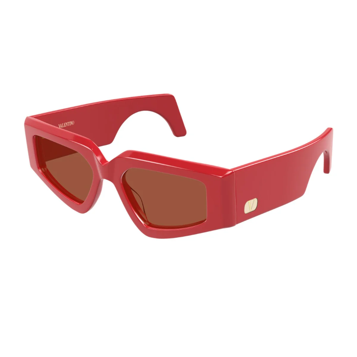 Ottica Lucciola Valentino Vg0006s Linea V Logo Red Acetato Riciclato Sunglasses