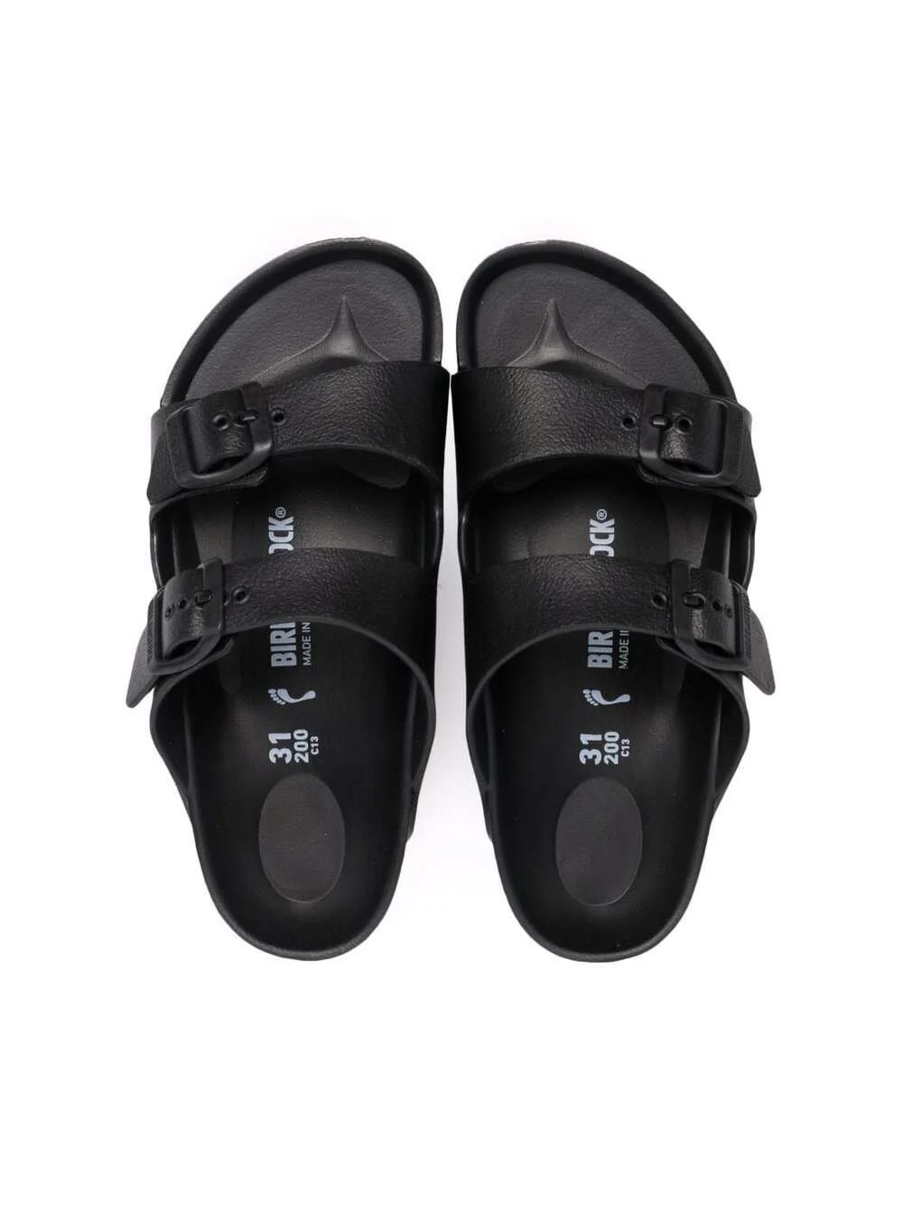 Birkenstock Kids Arizona Black Flat Shoes