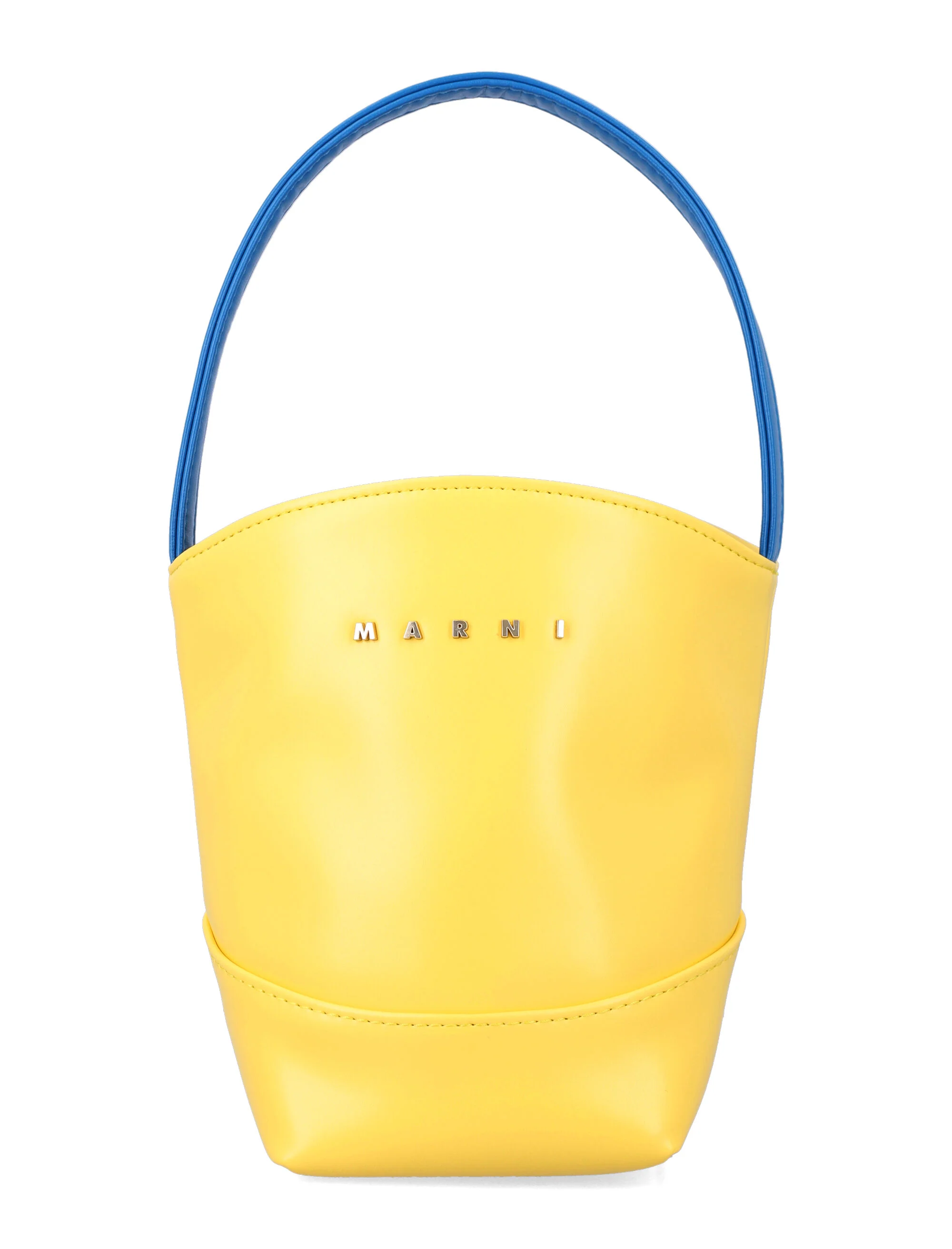 Marni Kids Basket Bag Yellow Polyester Lining Tote