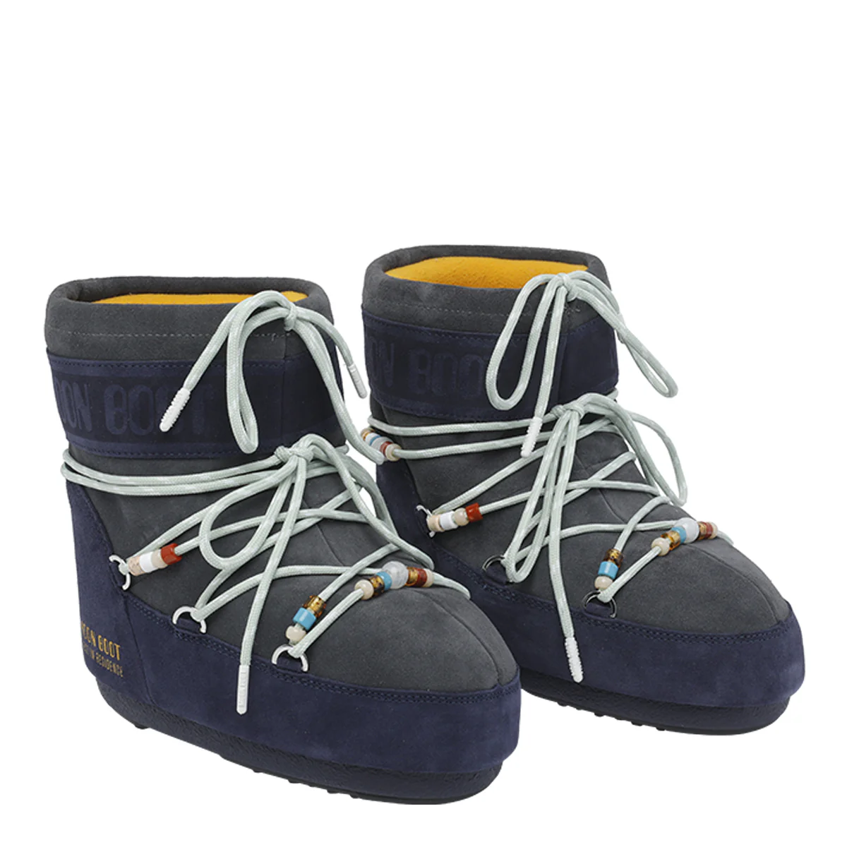 MOON BOOT X GUEST IN RESIDENCE Blue Suede Leather/rubber Sole