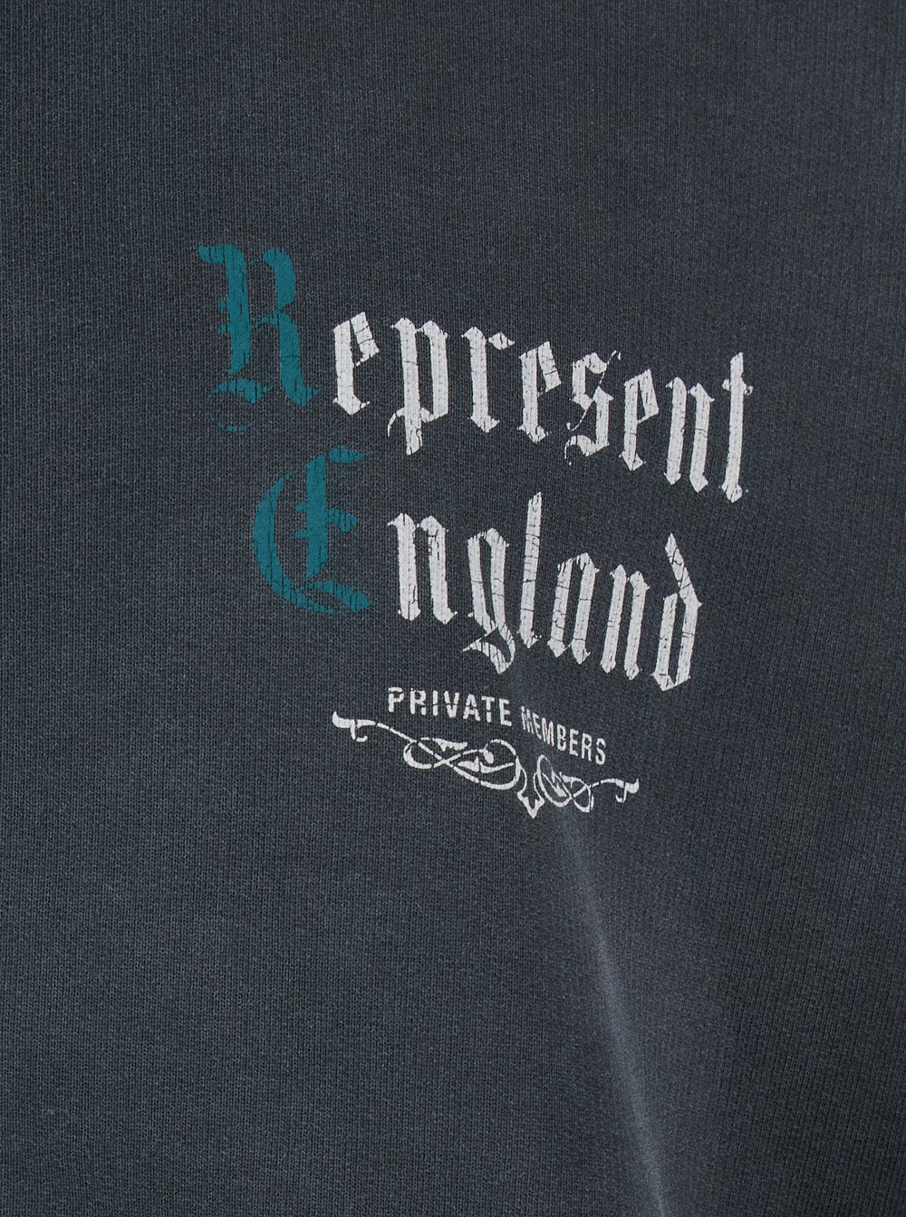 Represent Hoodie Private Members With Pockets And Patch Black Unisex Sweatshirts