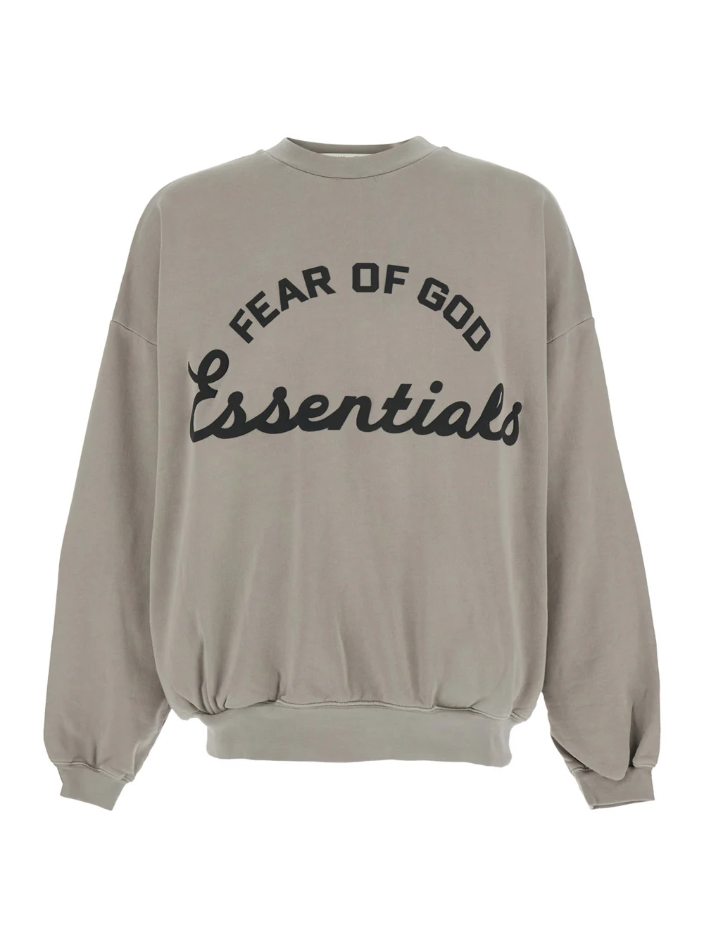Fear Of God Gray Sweatshirt Training 90s Crewneck Essentials With Round Neck And Long Sleeves In Cotton For Men Grey Sweatshirts