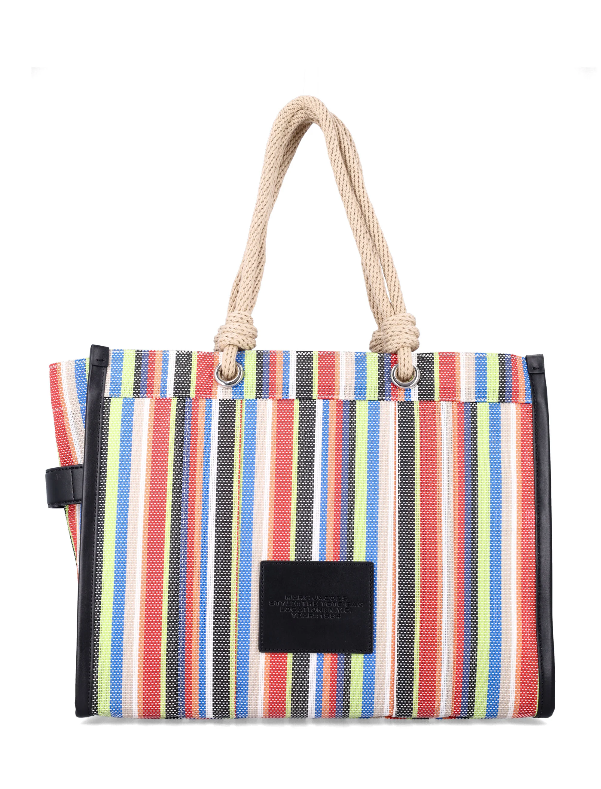 Marc Jacobs The Stripe Mesh large tote bag Red Multi Striped Pvc