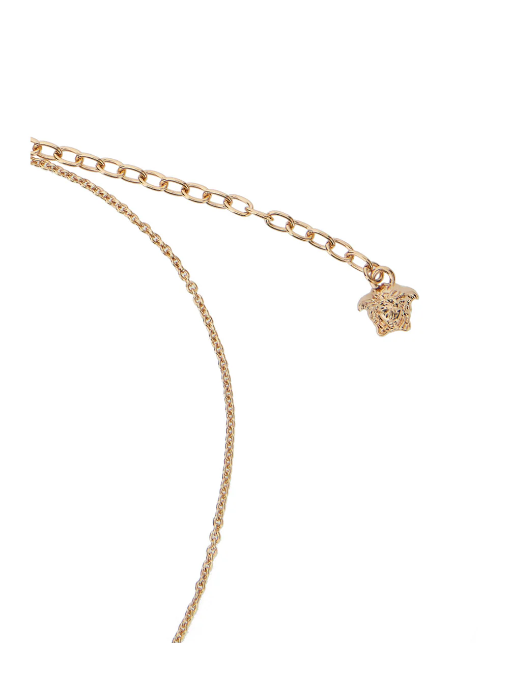 Versace Gold-Colored Necklace with Medusa Head Pendant in Brass for Men Metallic Necklaces
