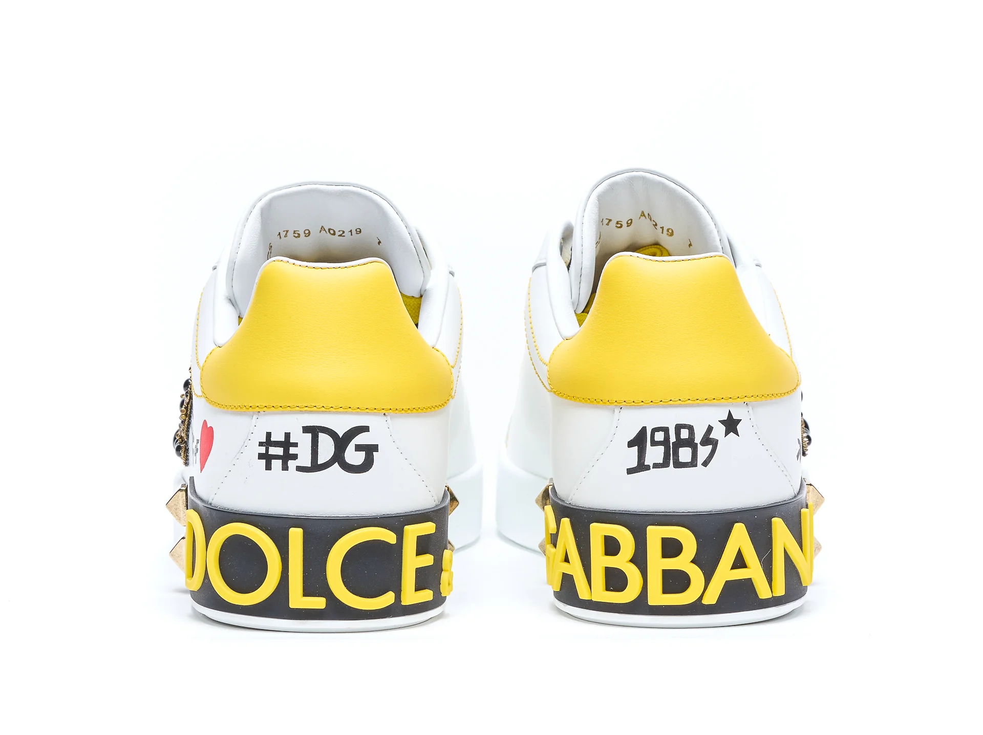 Dolce & Gabbana Sneakers White Leather And Fabric