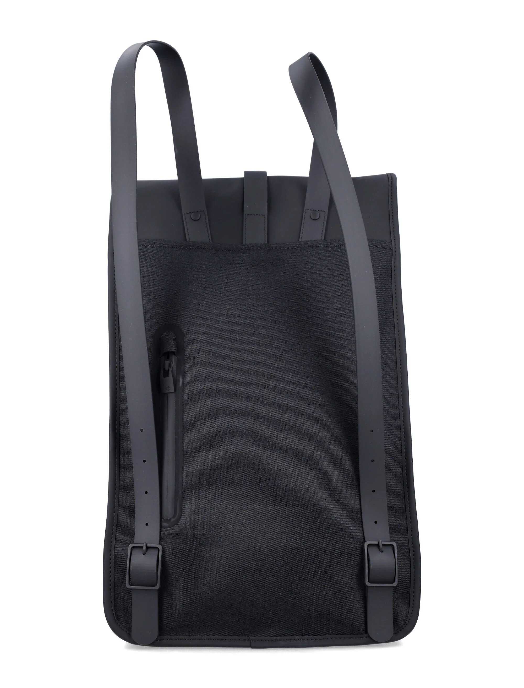 Rains Waterproof Backpack with Laptop Pocket Black Polyester Coating
