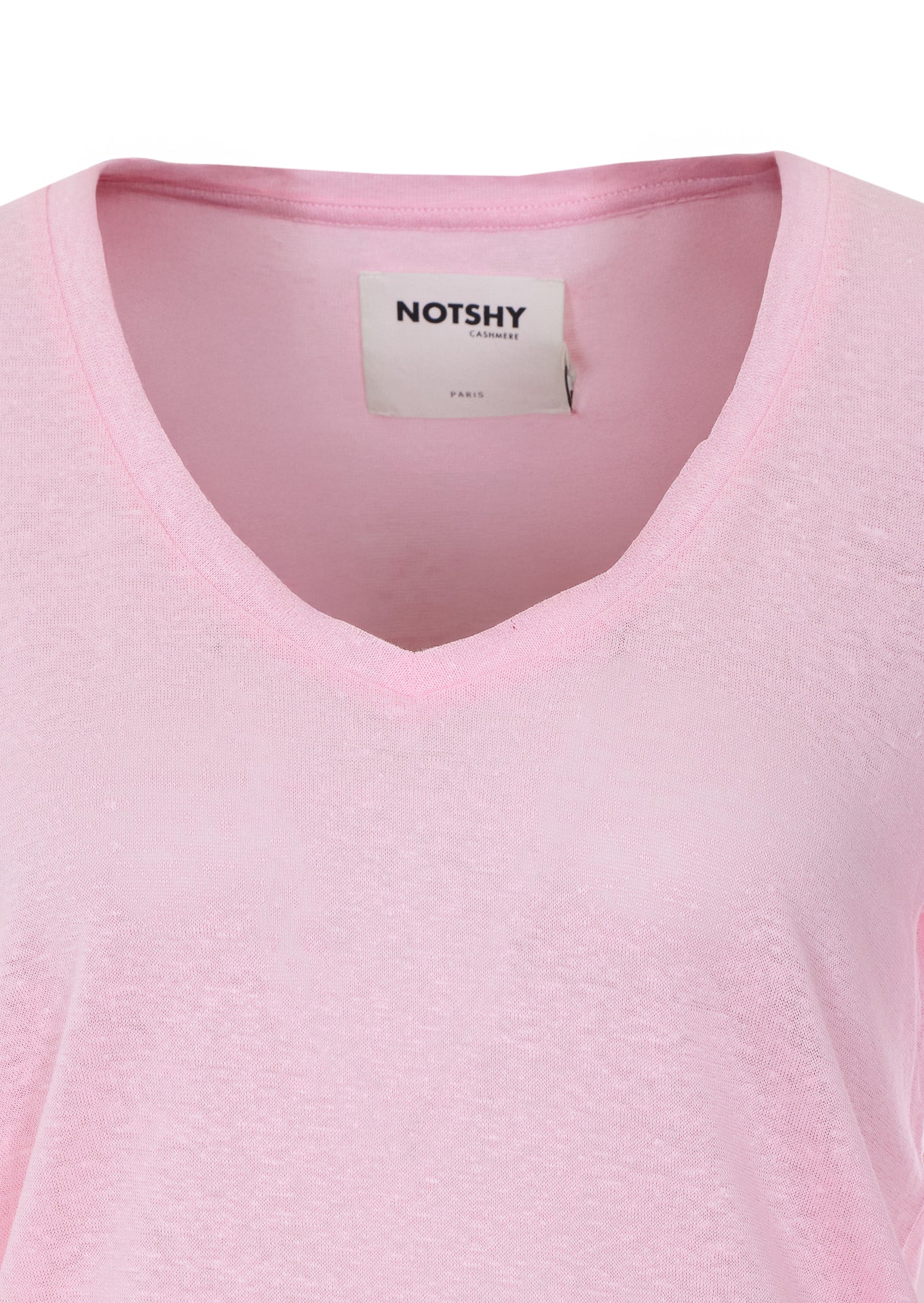 Not Shy T-Shirts And Polos Pink Linen