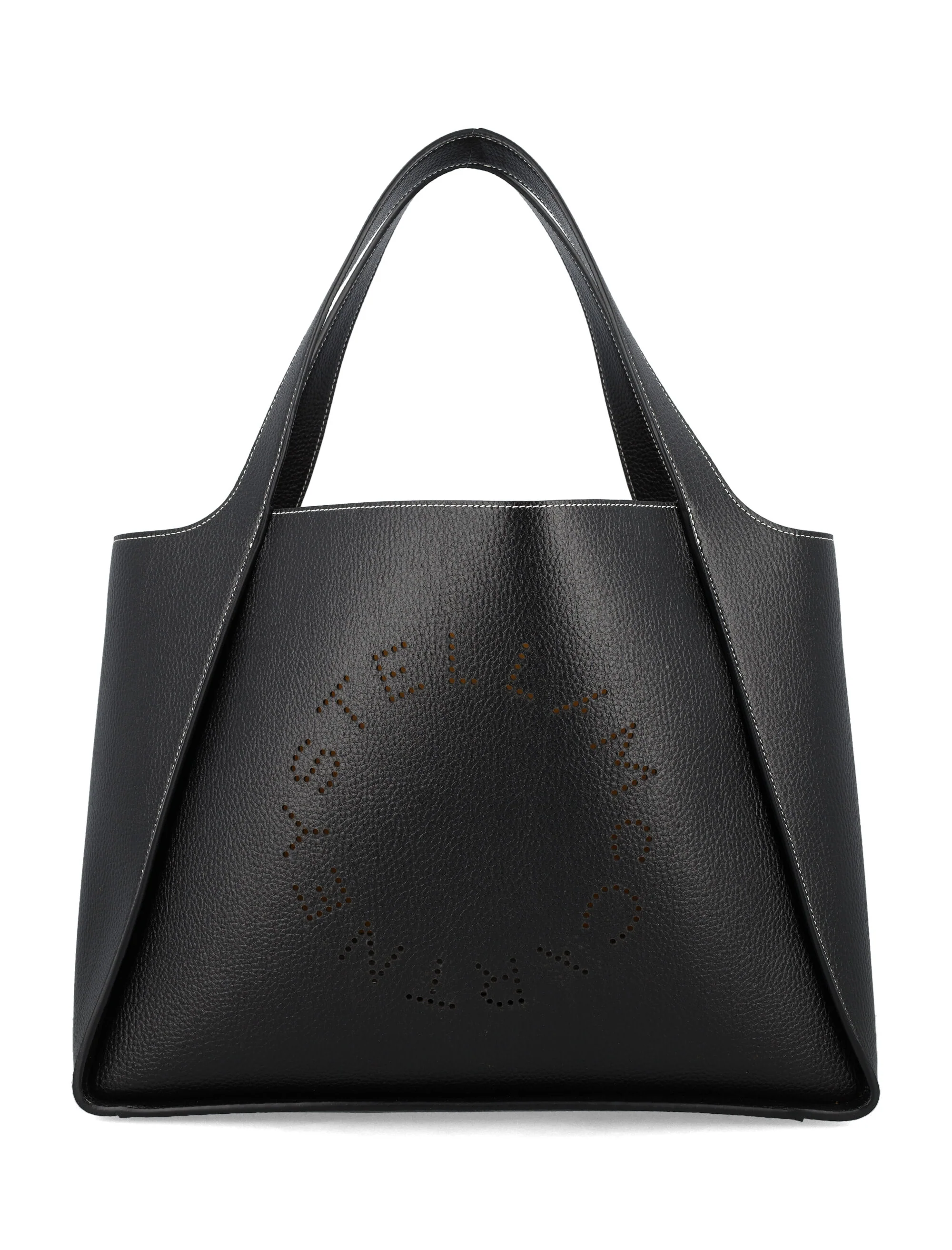 Stella McCartney Alter Mat Logo Tote Black Polyurethane