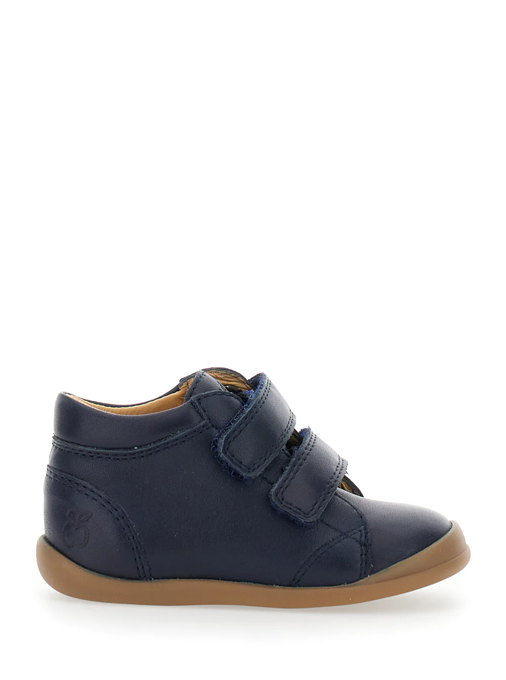 Pom D'Api Kids Blue Sneaker with Logo Printed on the Tongue in Rubber Boy Blu