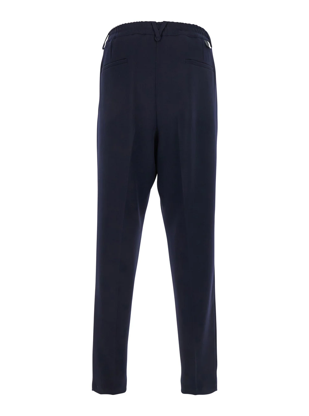 Low Brand Blue Pants with Elastic Waist and Belt Loops in Cotton Man Blu Trousers