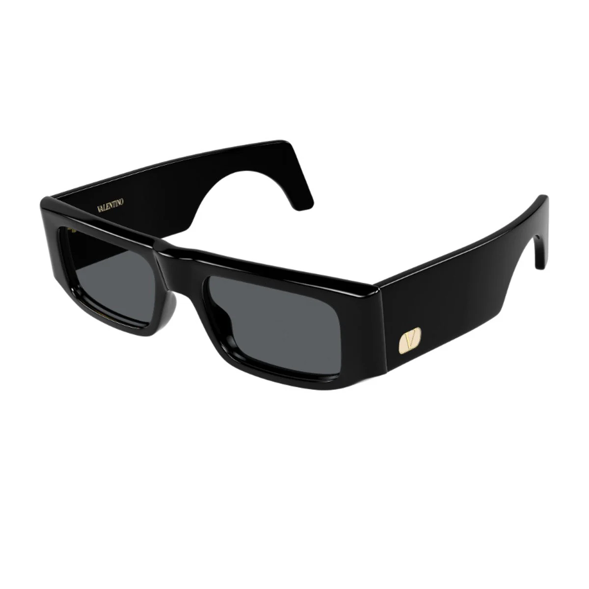 Ottica Lucciola Valentino Vg005s Linea V Logo Black / Grey Acetato Riciclato Sunglasses