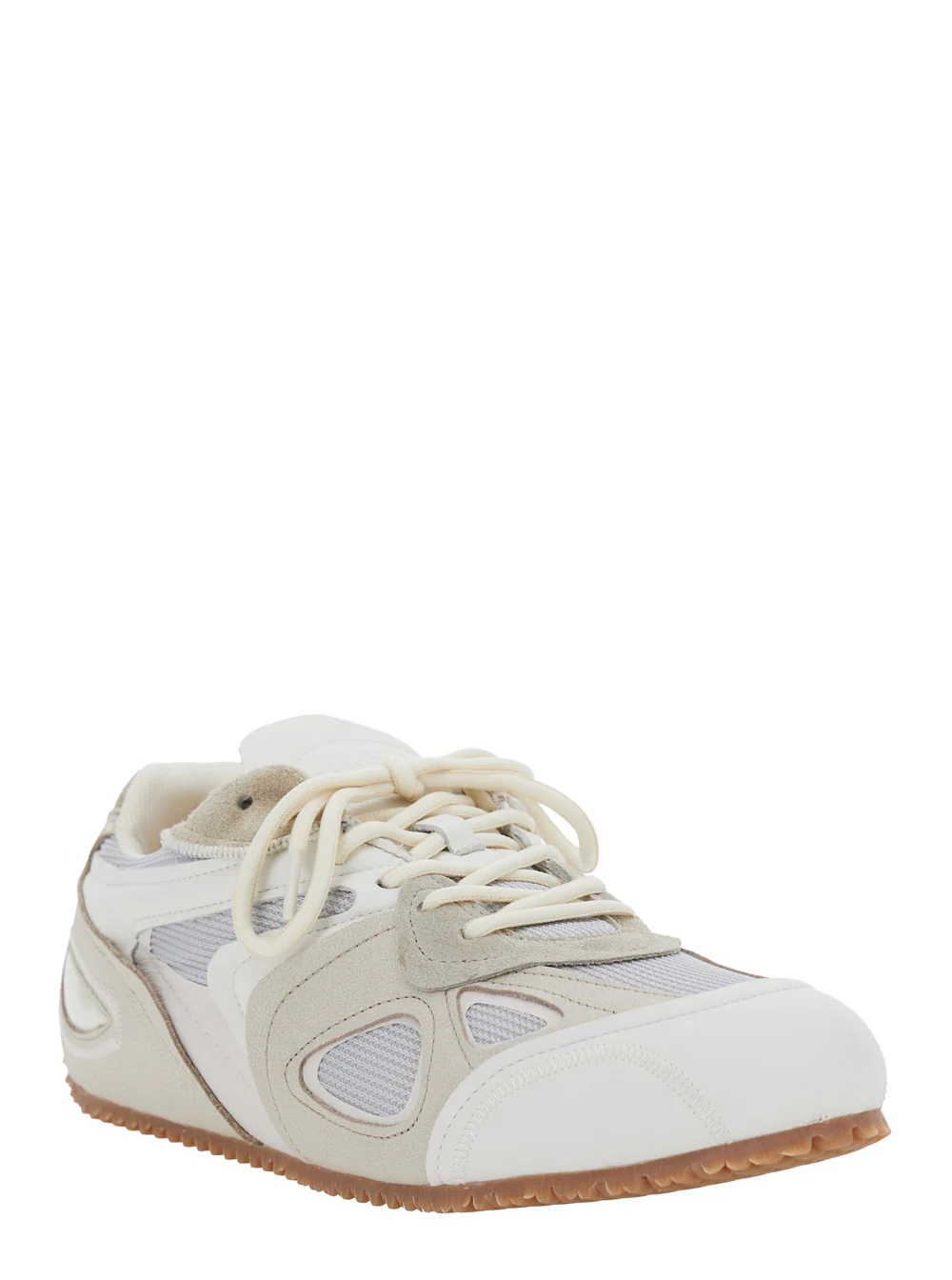Axel Arigato Sneaker Slow Runner with Mesh Inserts and Grooved Sole in White Beige for Men