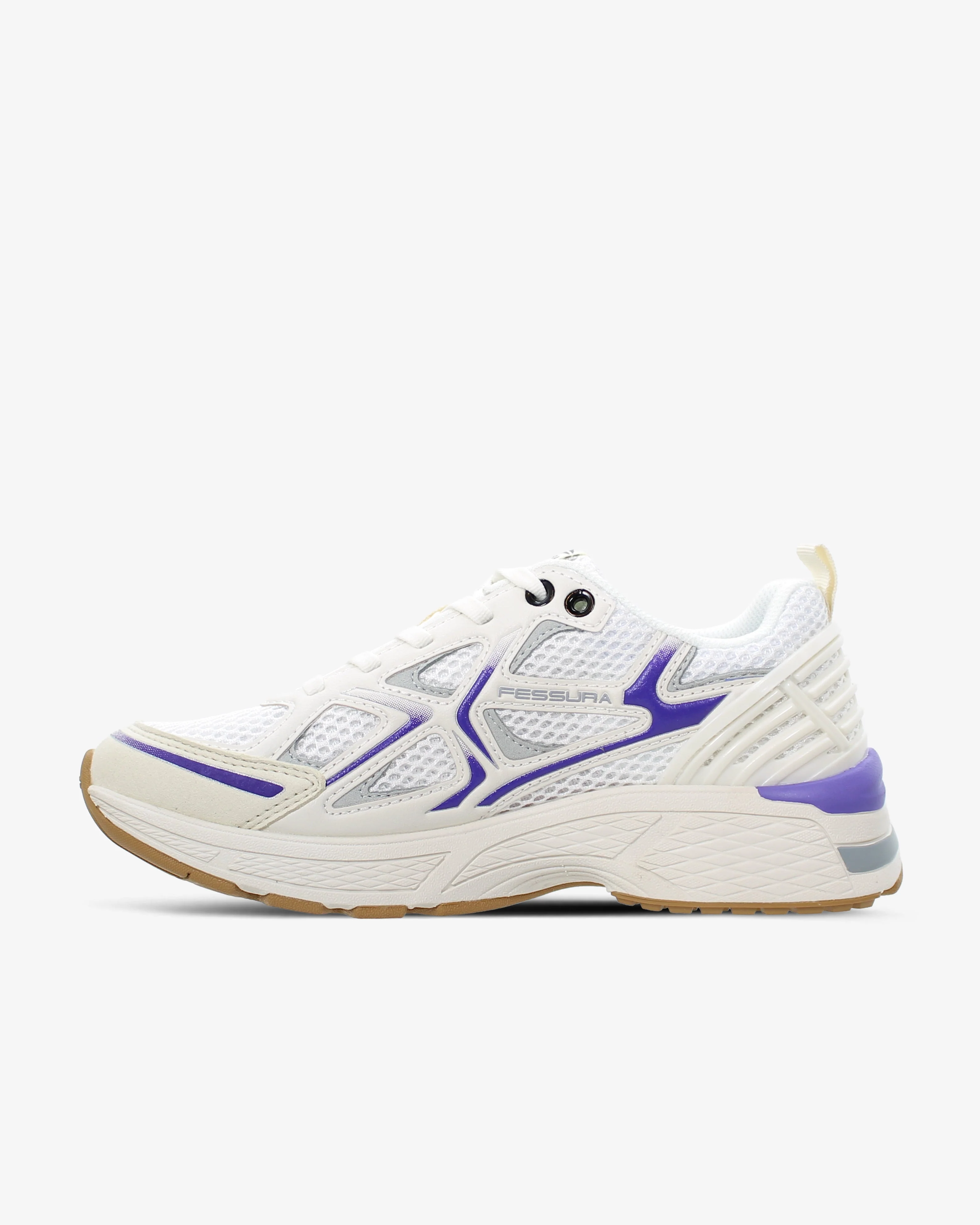 Fessura City 01 04 Ivory-violet Everyday Sneakers