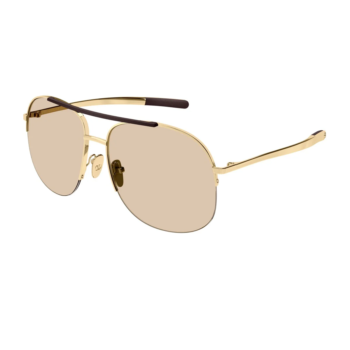 Gucci Gg2165s Institutional Logo Gold Metallo Sunglasses